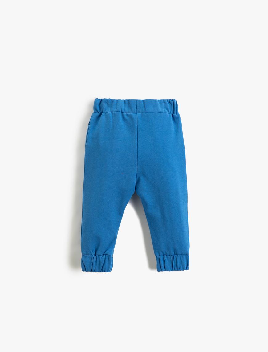  Erkek Bebek Basic Jogger Eşofman Altı Beli Bağlamalı Cepli