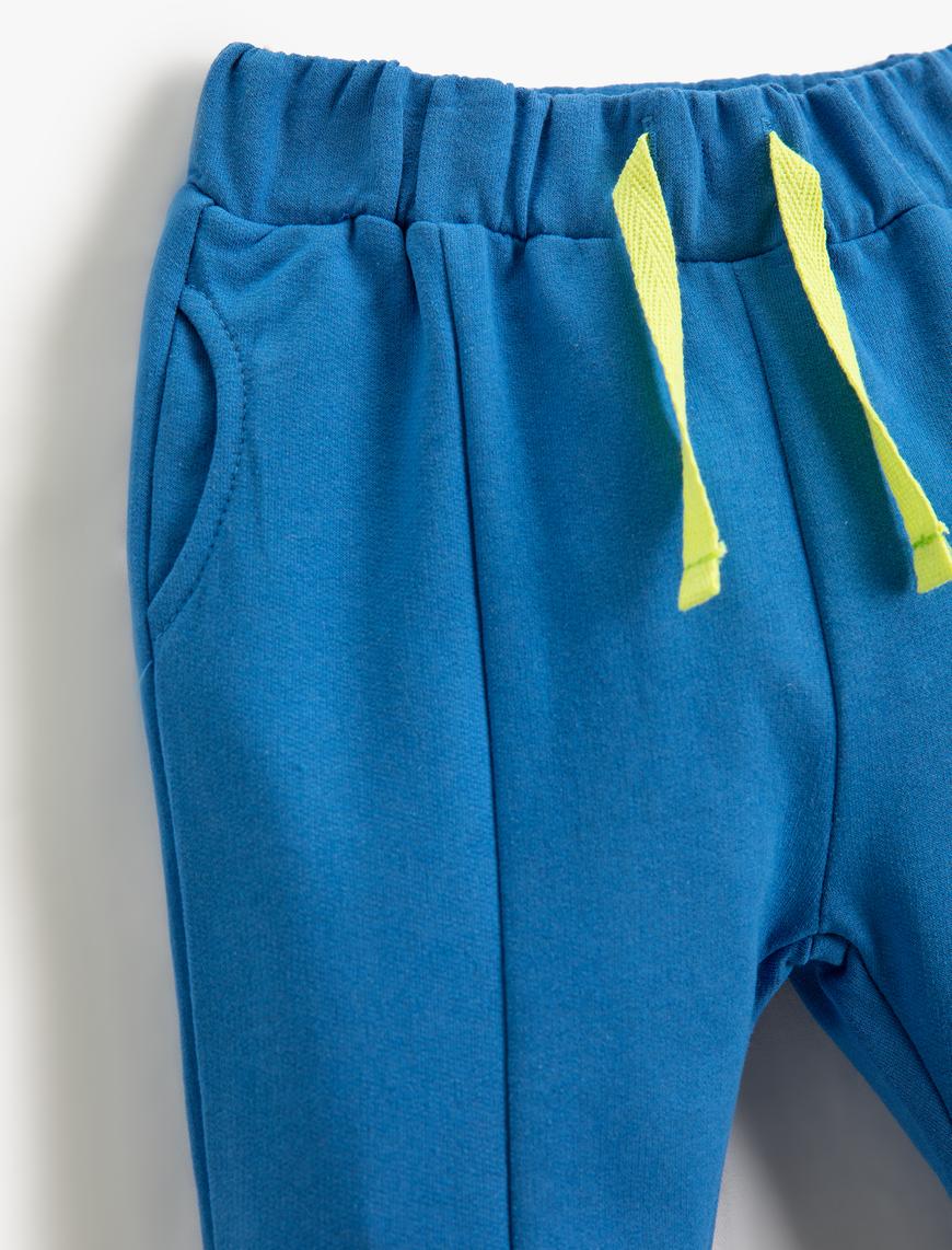  Erkek Bebek Basic Jogger Eşofman Altı Beli Bağlamalı Cepli