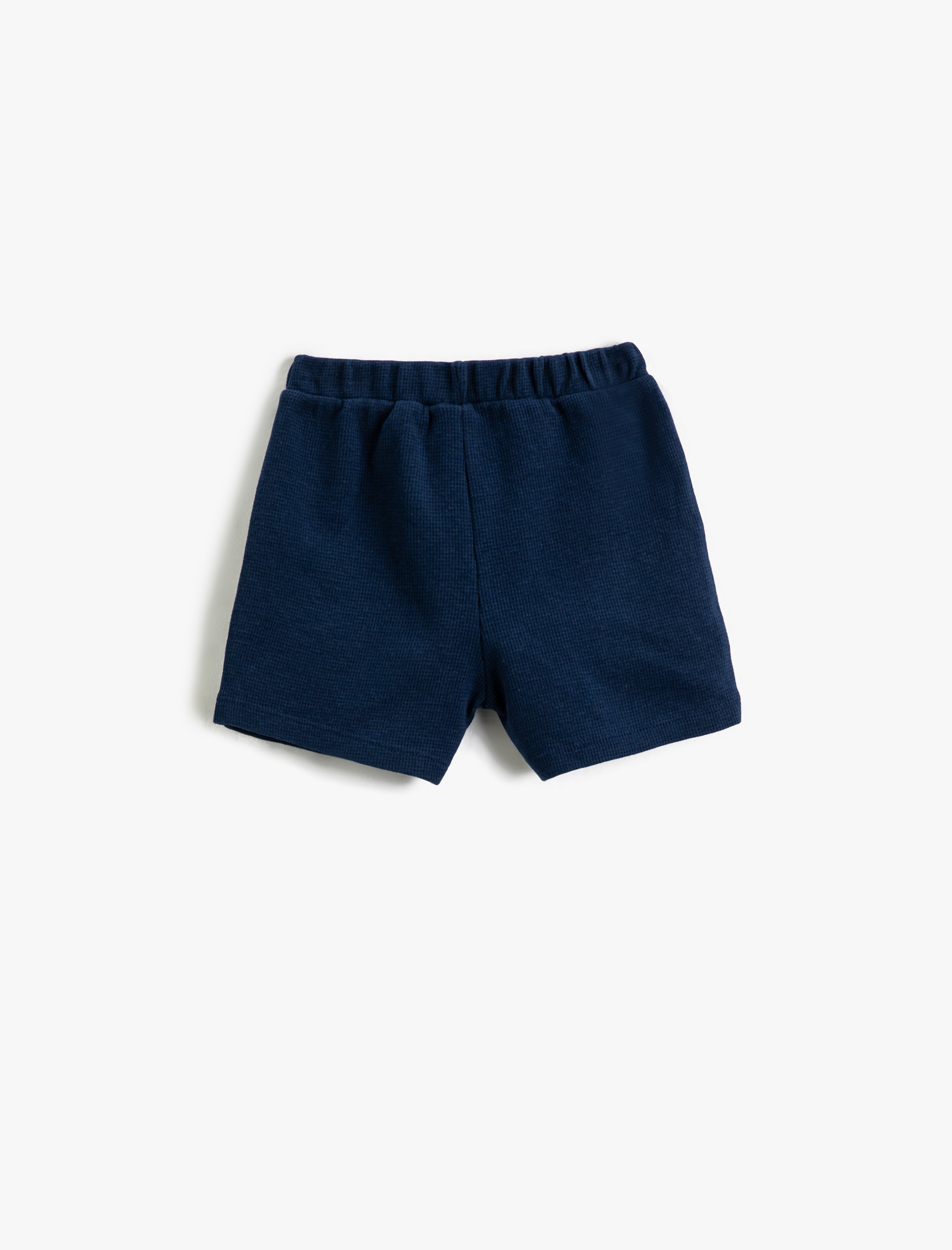  Erkek Bebek Basic Şort Dokulu Cepli Beli Lastikli