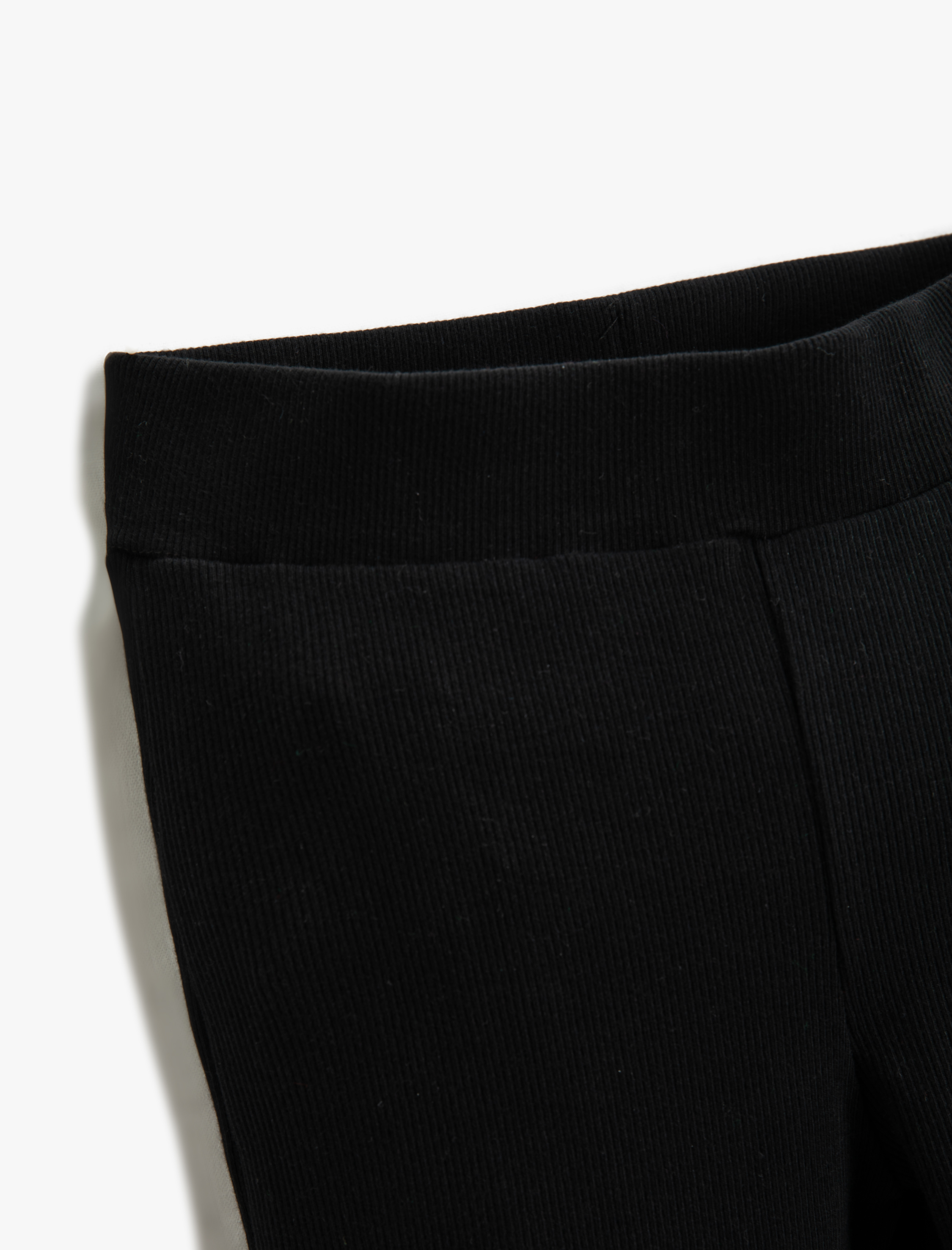  Kız Çocuk Basic Fitilli Tayt Pamuklu Beli Lastikli Etiket Detaylı