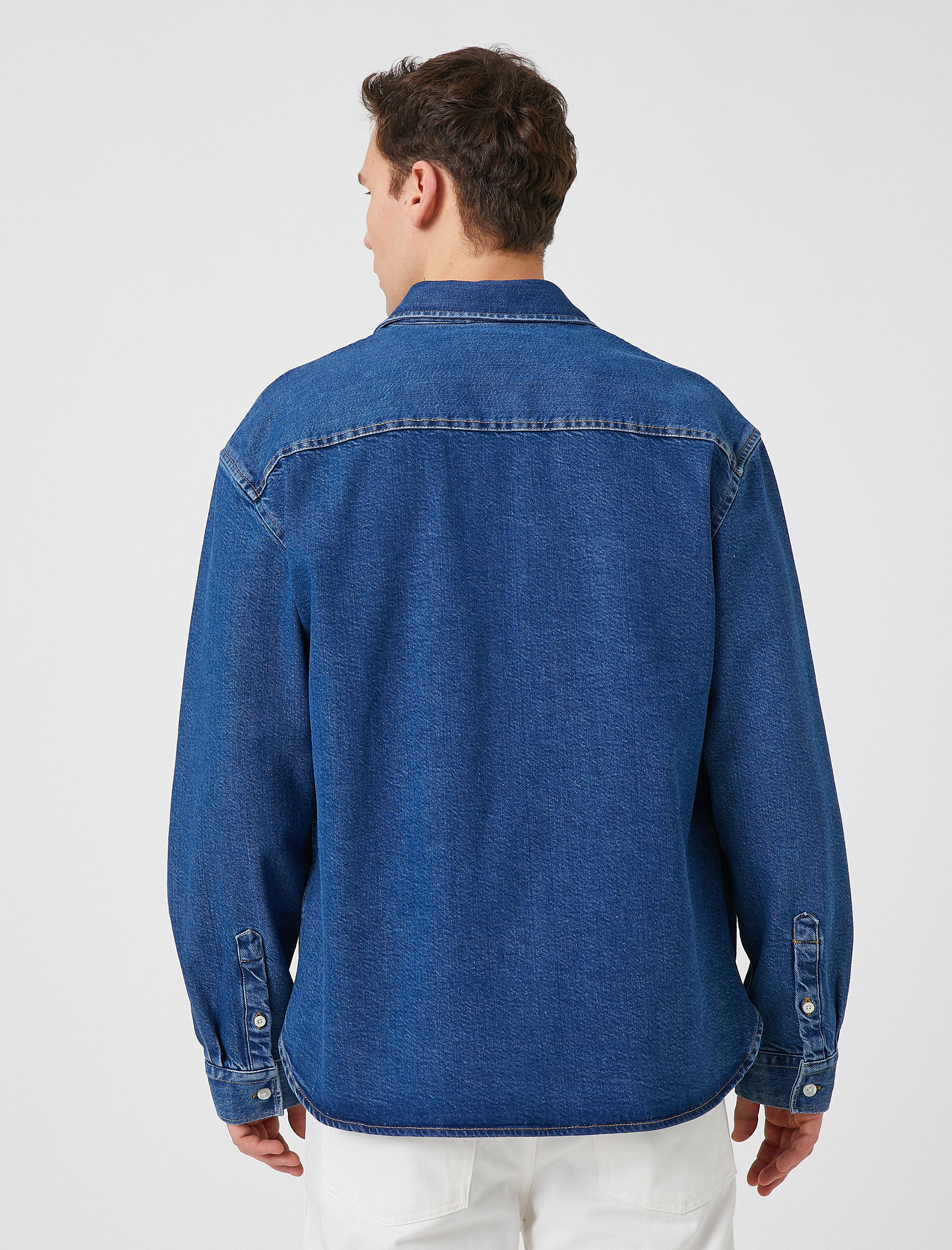 Basic Kot Ceket Cep Detaylı