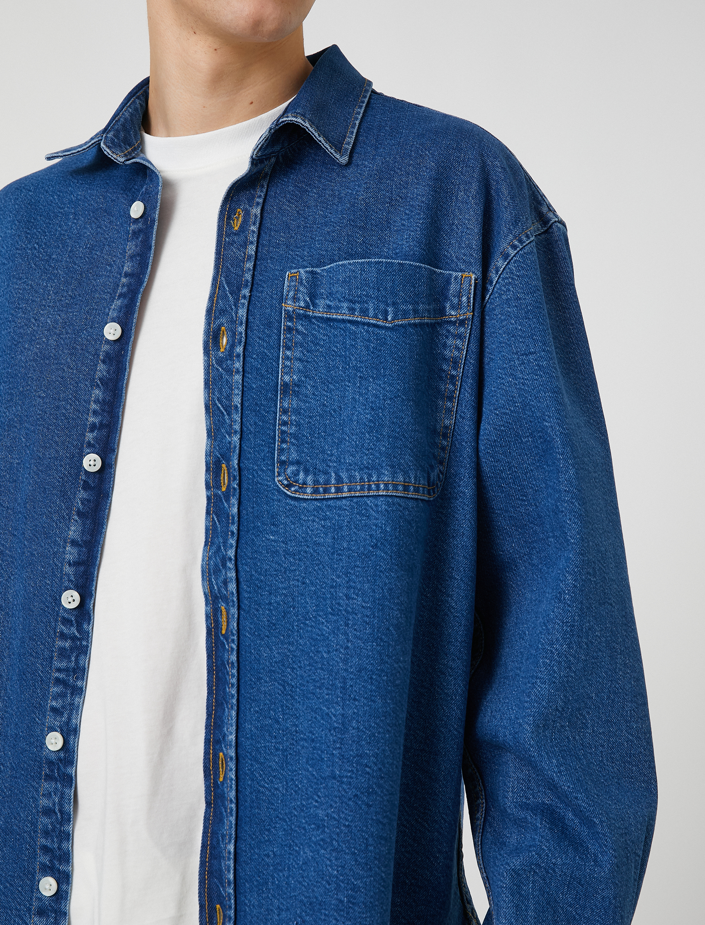 Basic Kot Ceket Cep Detaylı