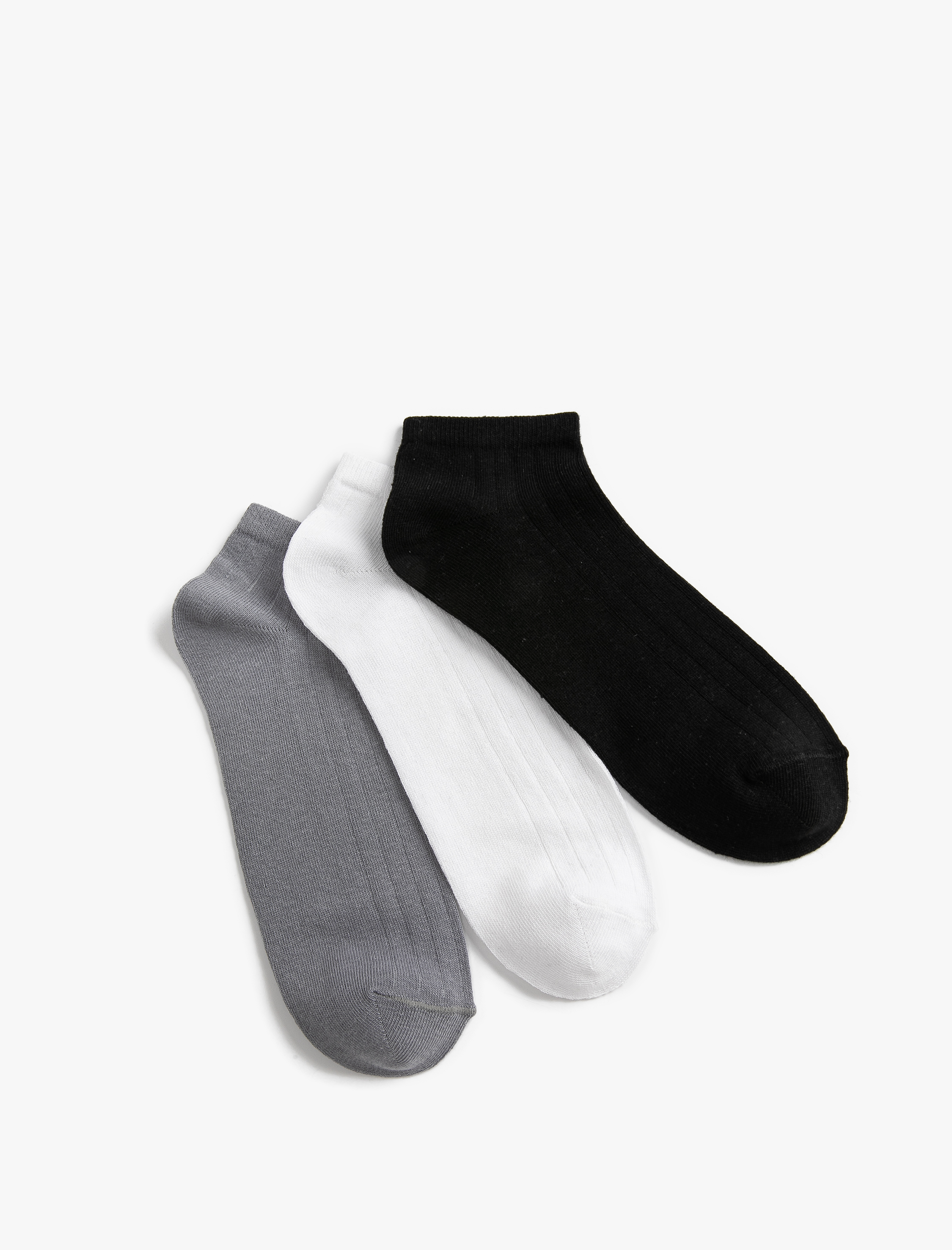  Erkek Basic 3'lü Patik Çorap Seti