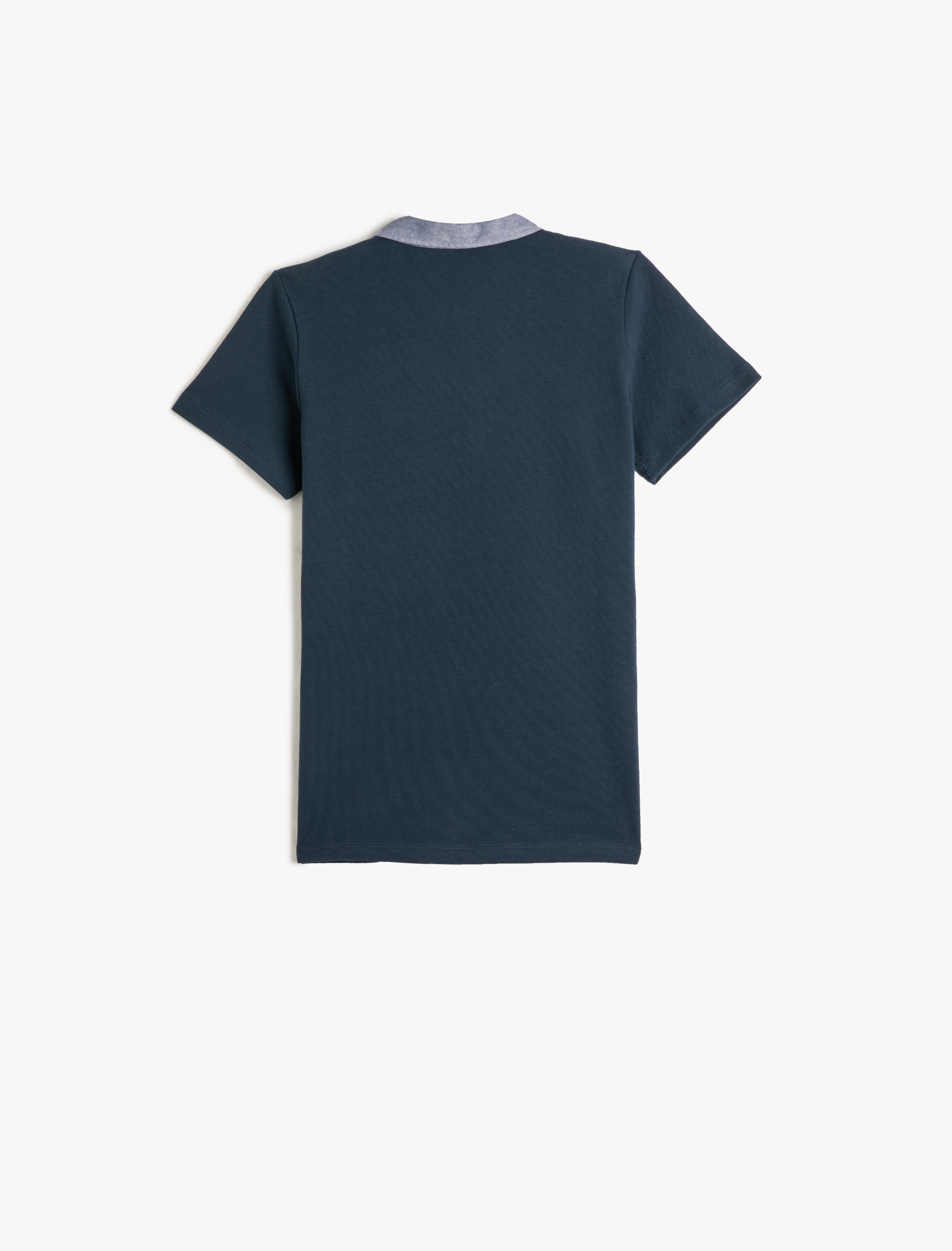  Erkek Çocuk Polo Yaka Tişört Kısa Kollu Tek Cep Detaylı Pamuklu