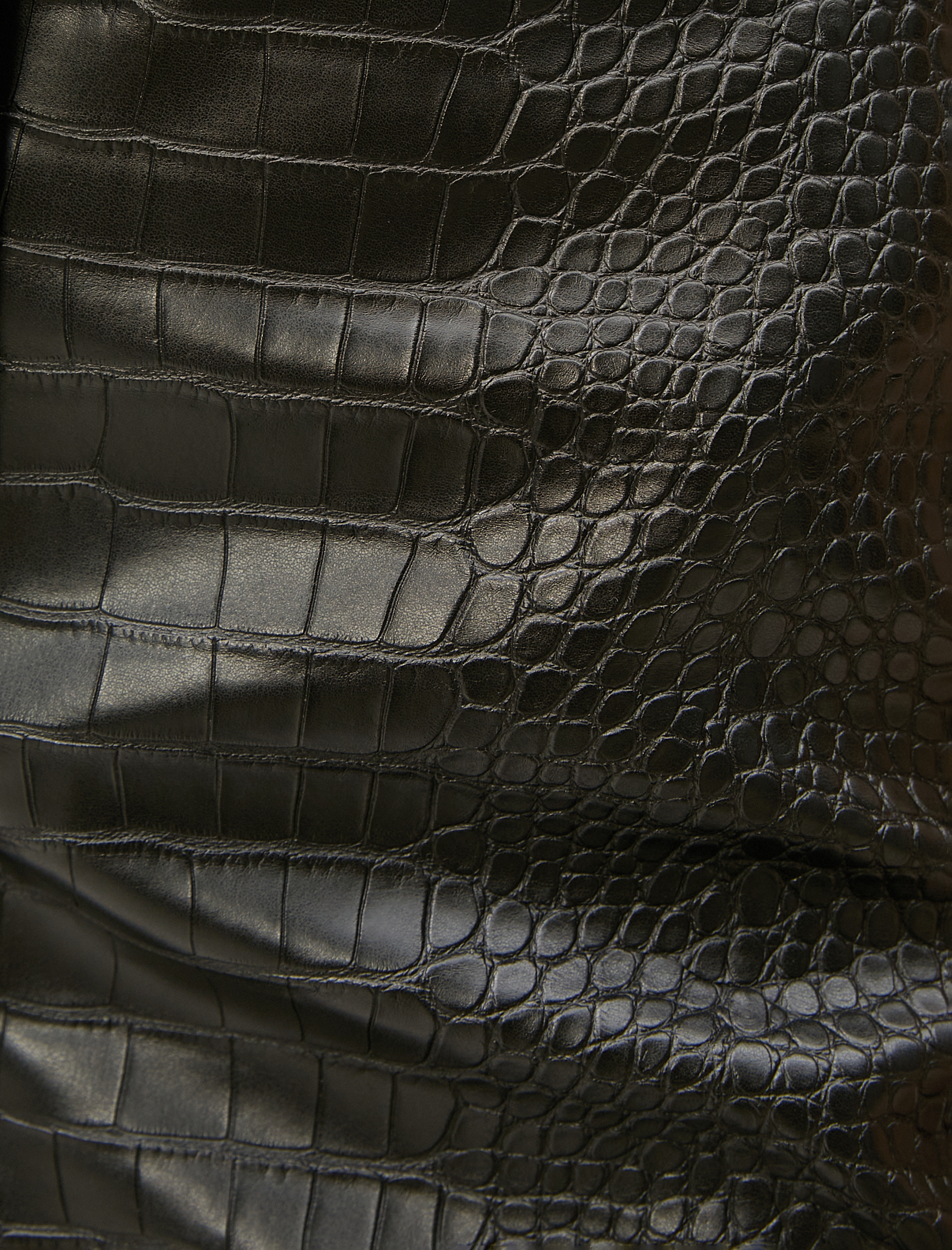   Mini Etek Kroko Suni Deri