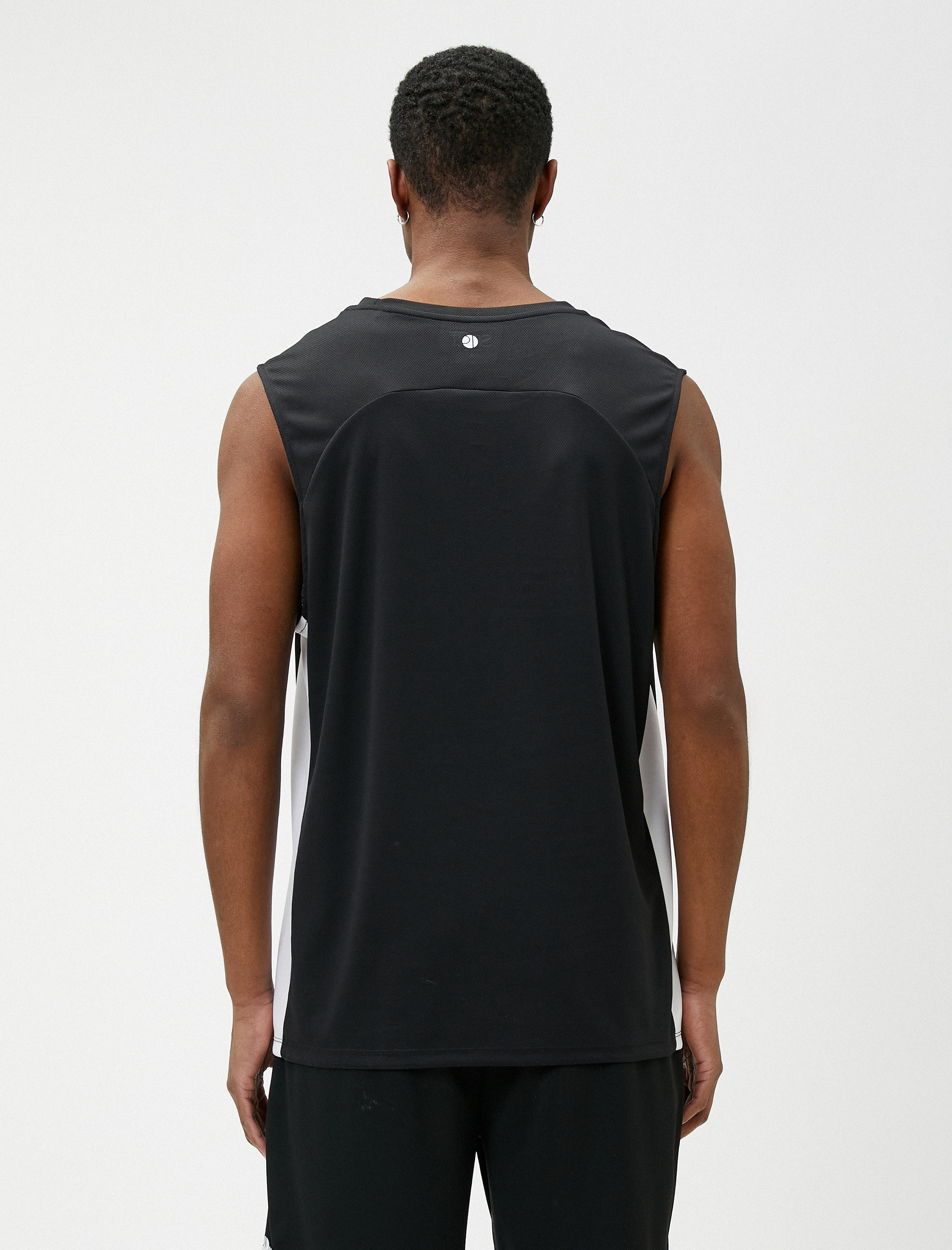   Sporcu Atleti Slogan Baskılı Bisiklet Yaka Kolsuz