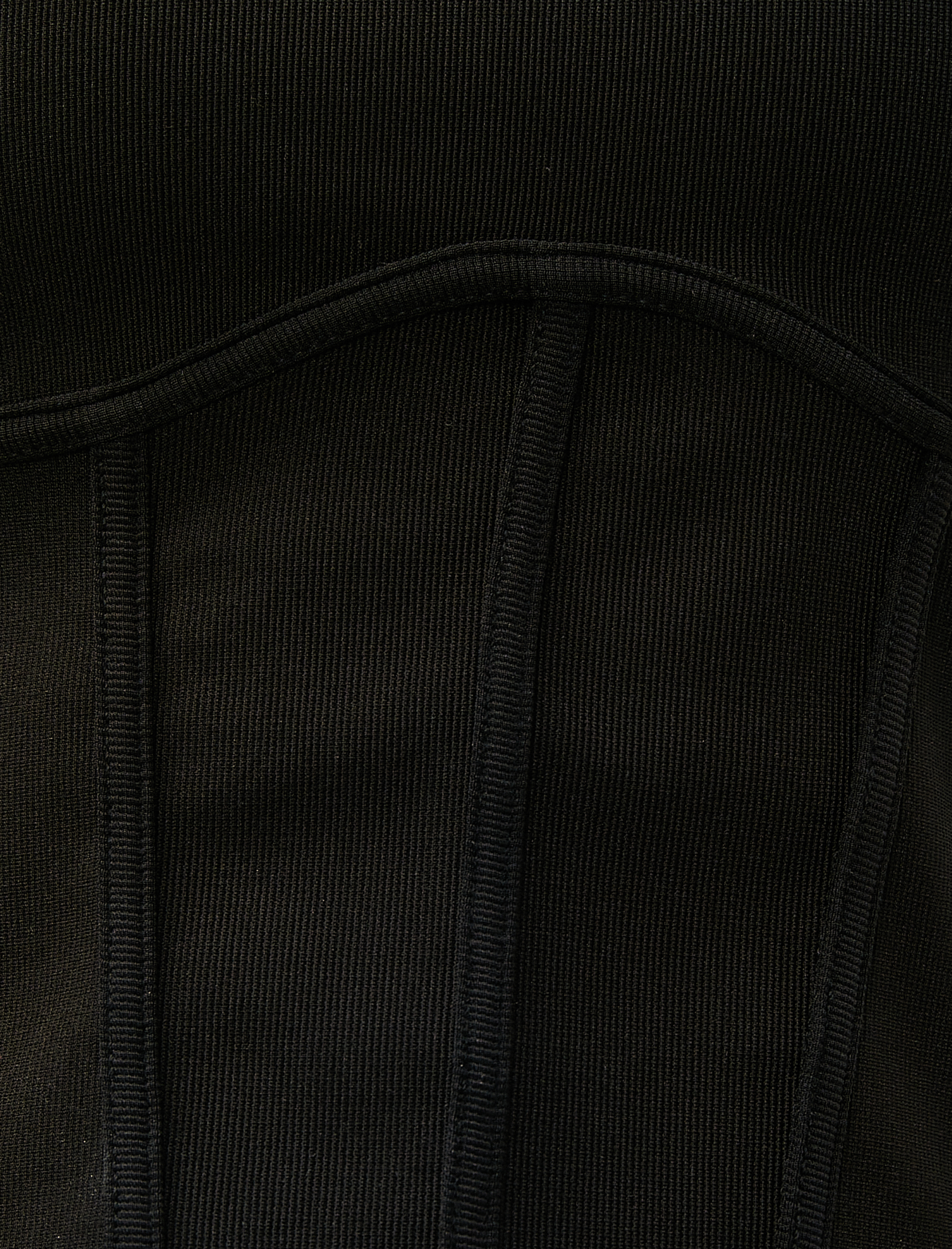   Crop Tişört Korse Görünümlü Kısa Kollu Bisiklet Yaka