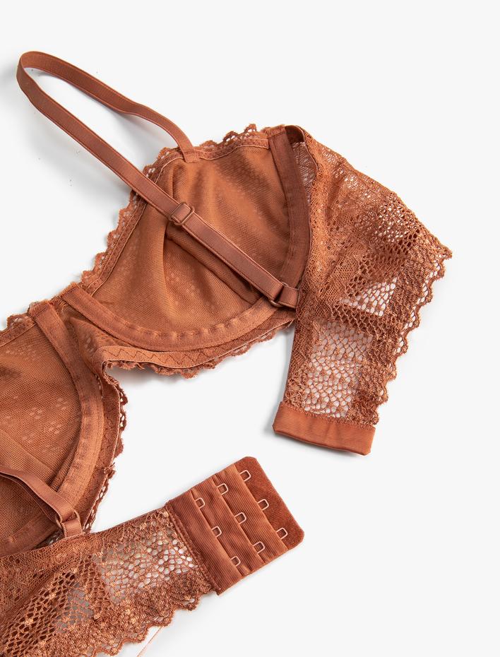  Dantelli Sütyen Balenli Dolgusuz Desteksiz