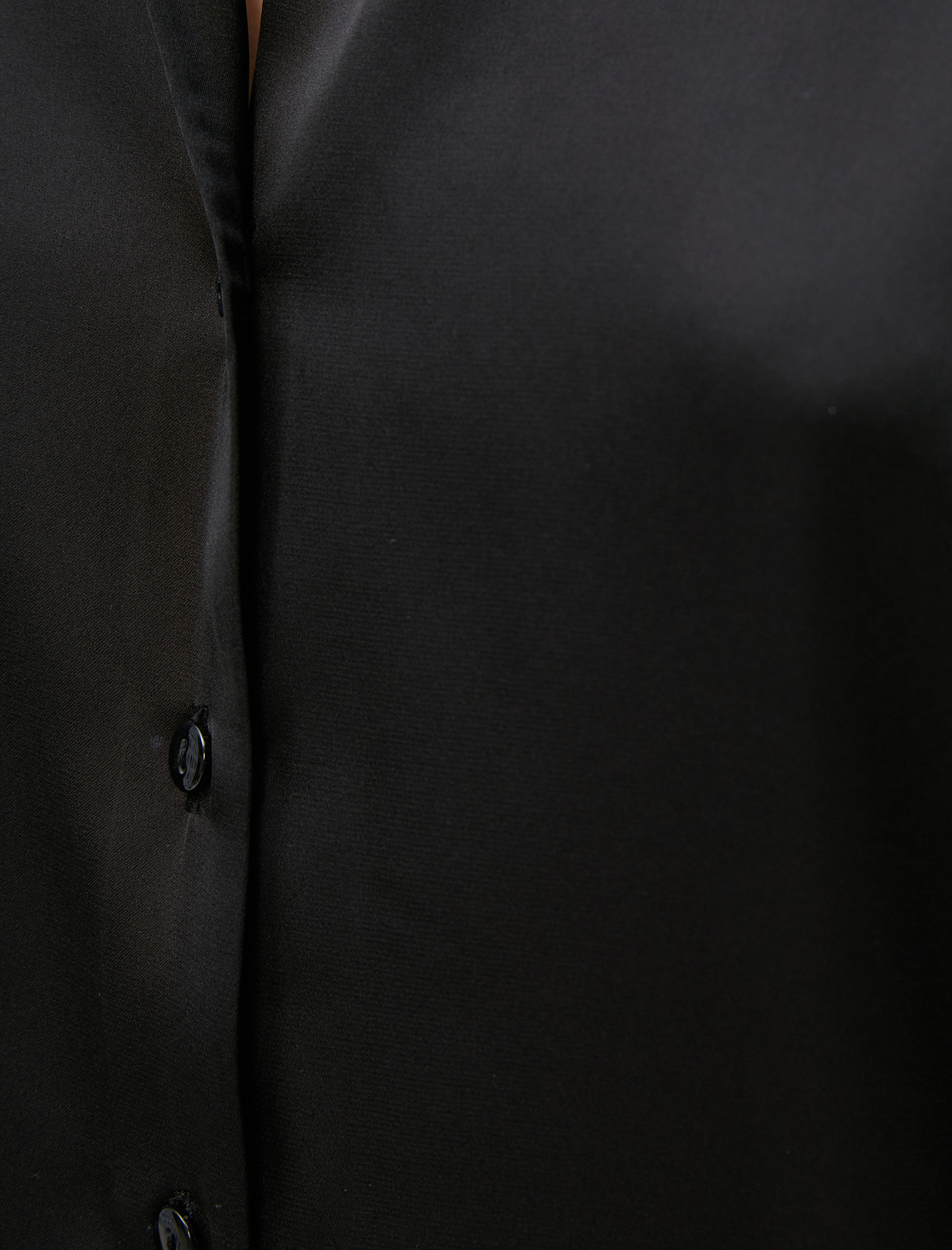   Saten Gömlek Uzun Kollu Düğmeli