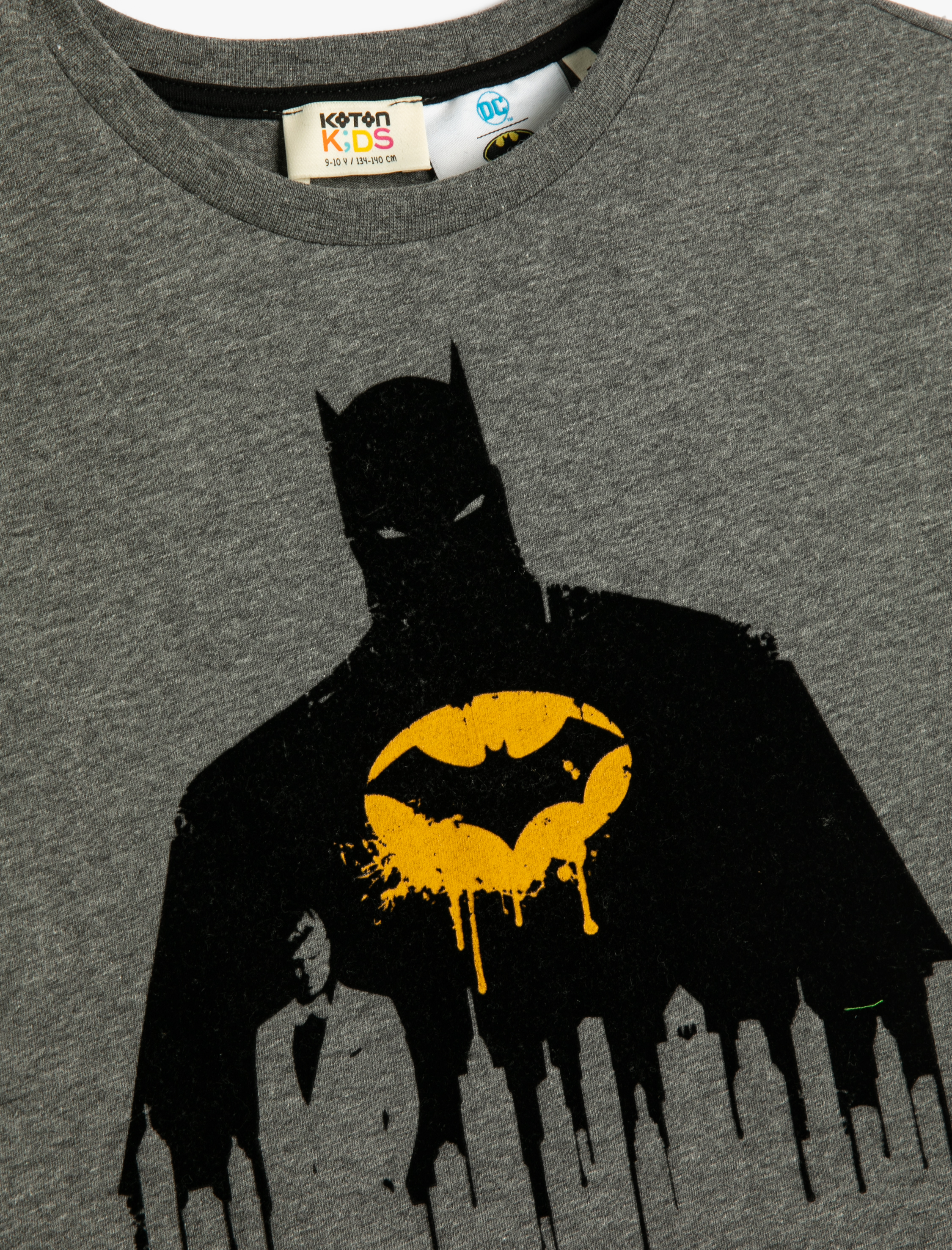  Erkek Çocuk Batman Tişört Lisanslı Kısa Kollu Bisiklet Yaka