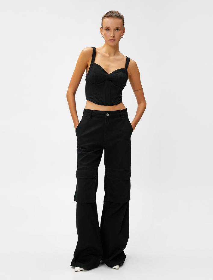  Korse Büstiyer Cuplı Askılı