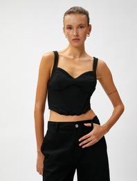 Korse Büstiyer Cuplı Askılı