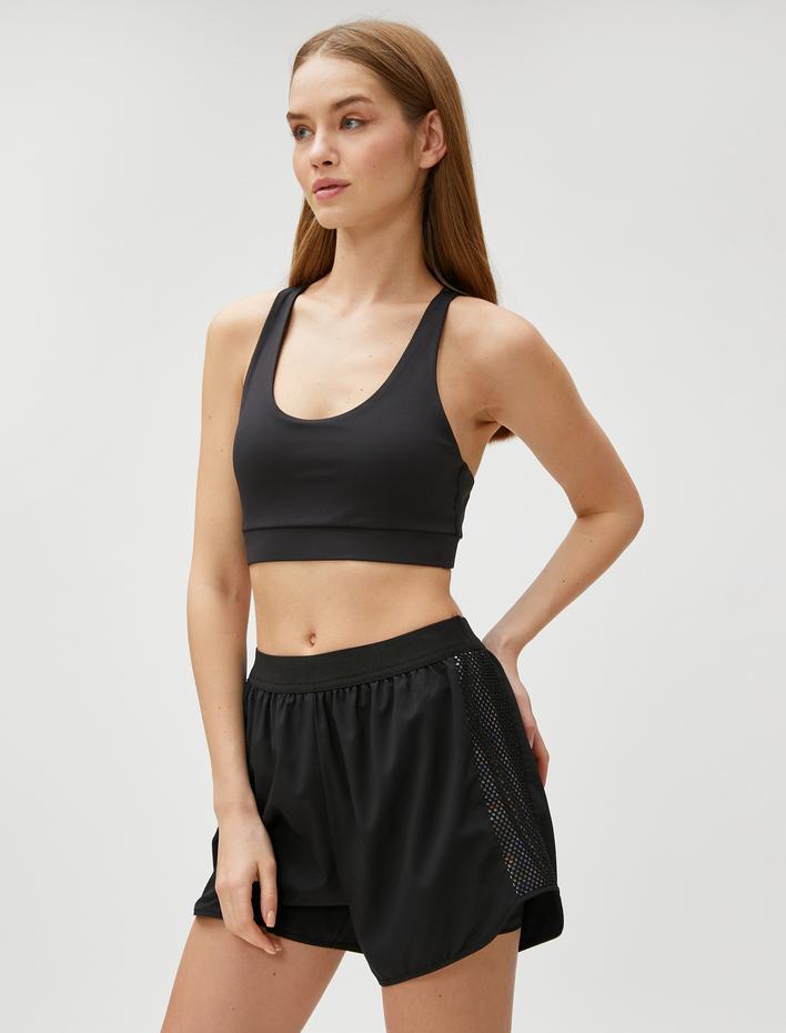  Taytlı Spor Şort Yanları File Detaylı