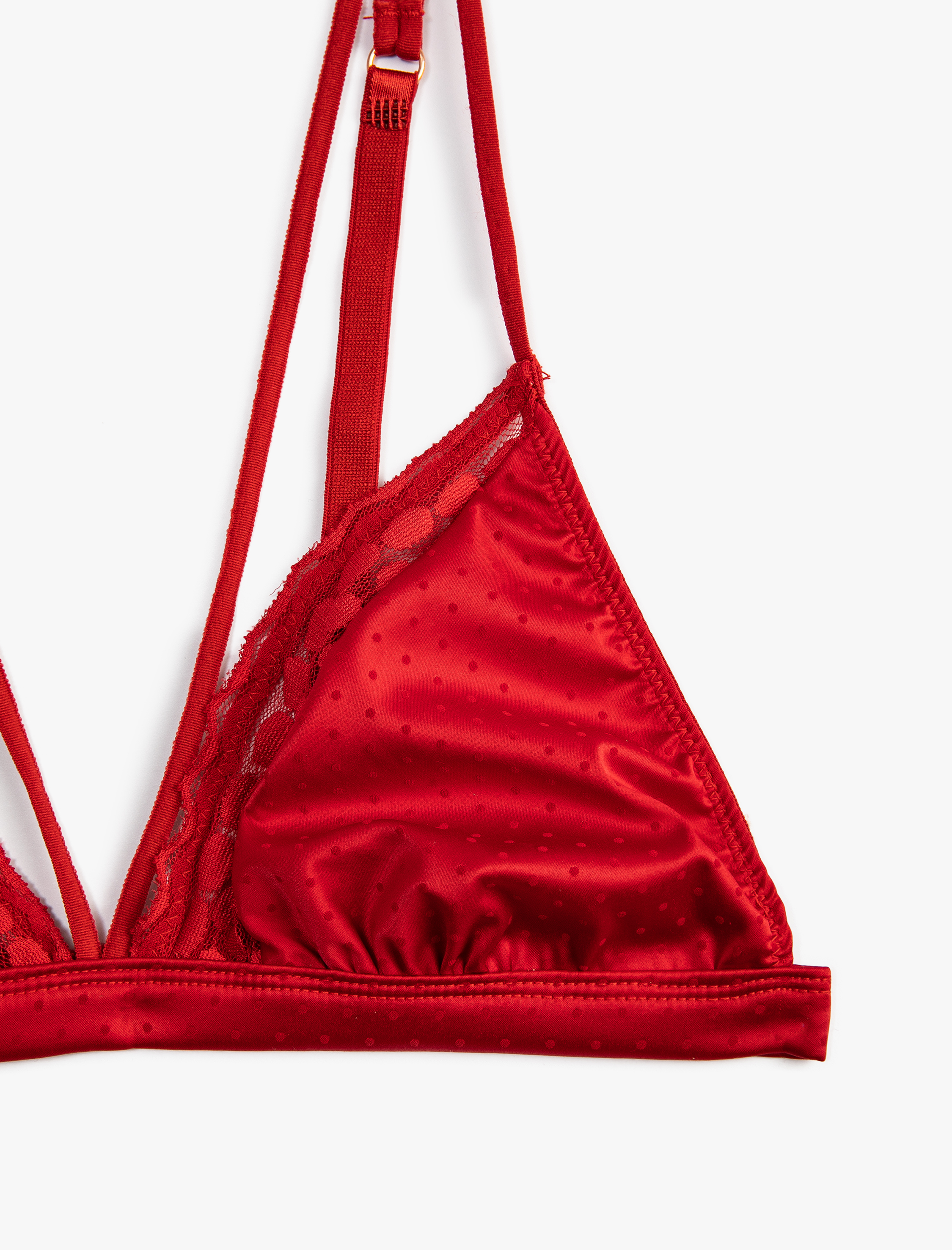   Saten Dantelli Sütyen Desteksiz Balensiz Dolgusuz Bridal