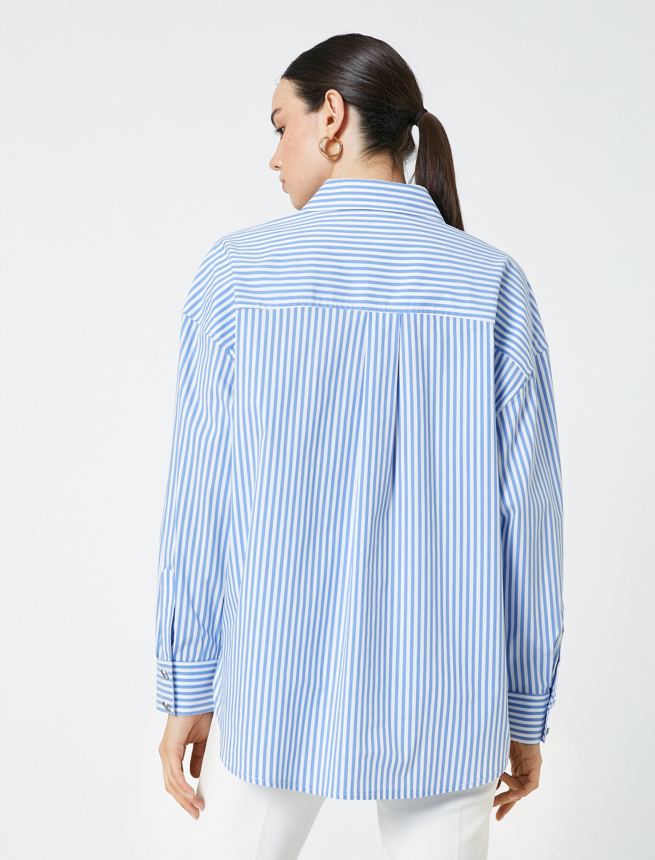   Oversize Gömlek Uzun Kollu