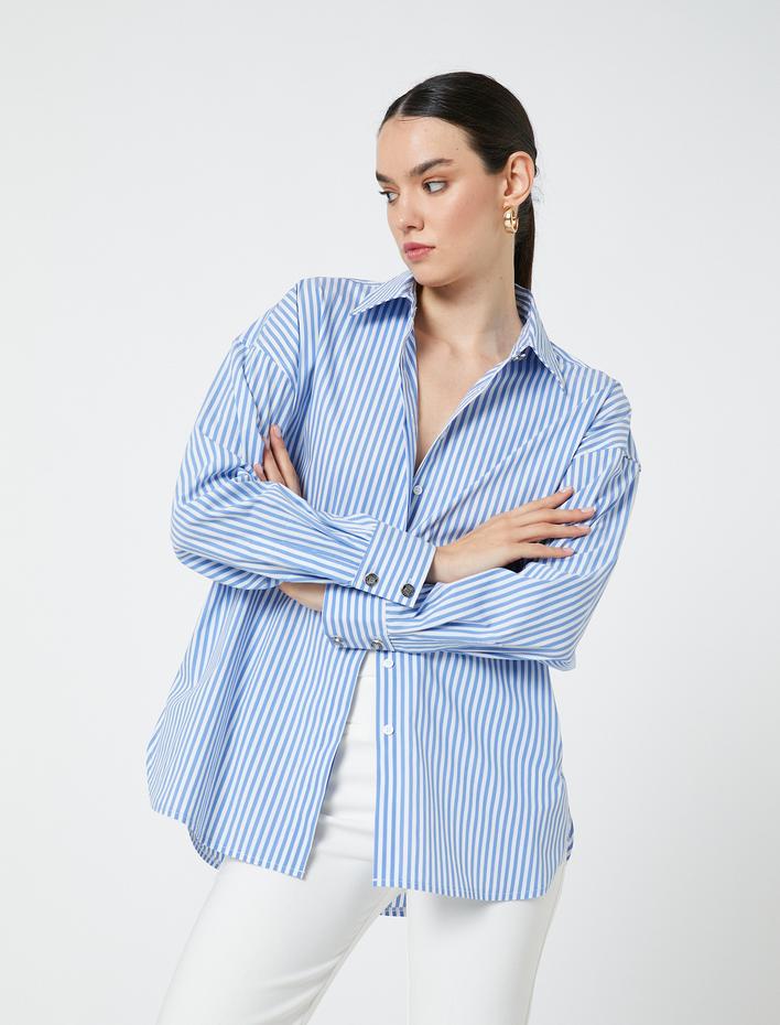  Oversize Gömlek Uzun Kollu