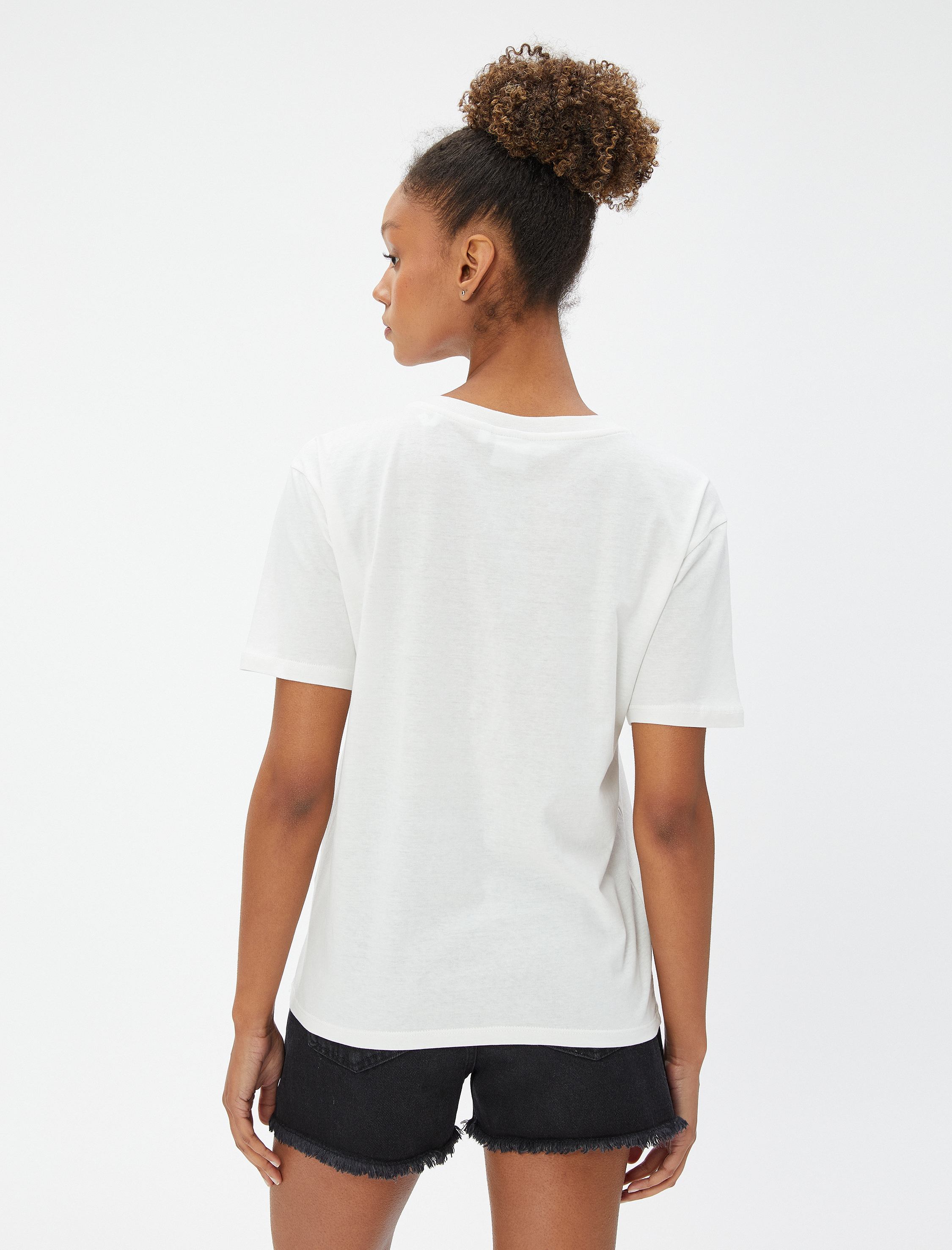   Snoopy Tişört Lisanslı Bisiklet Yaka Kısa Kollu Pamuklu