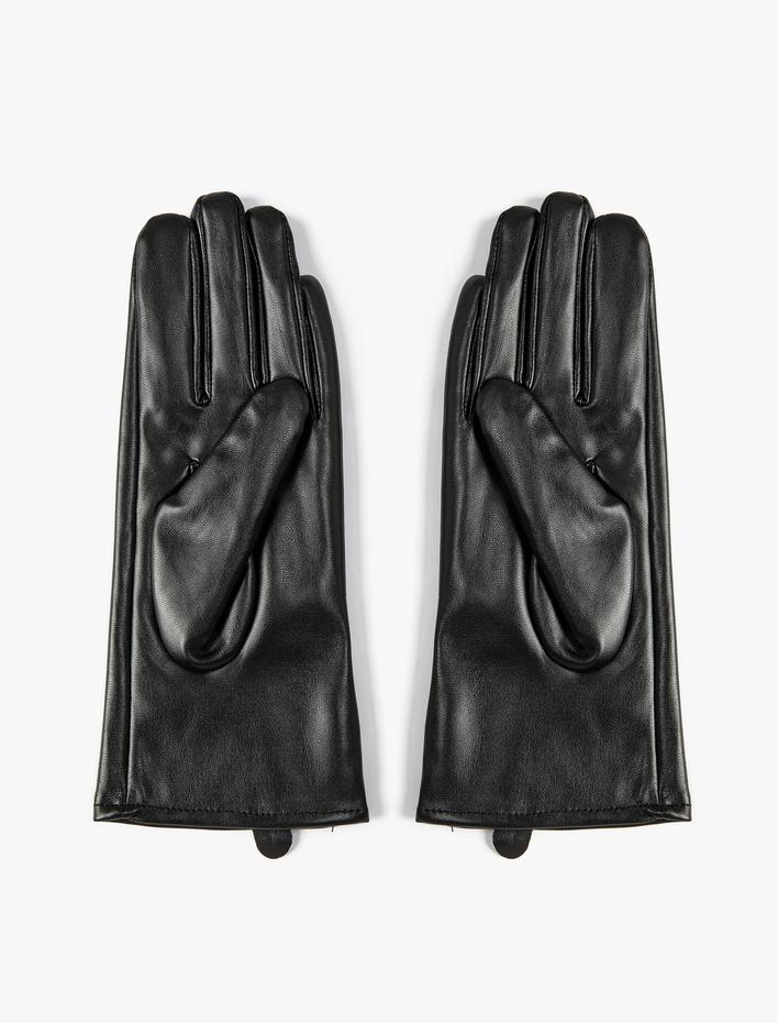 Kadın Eldiven Suni Deri