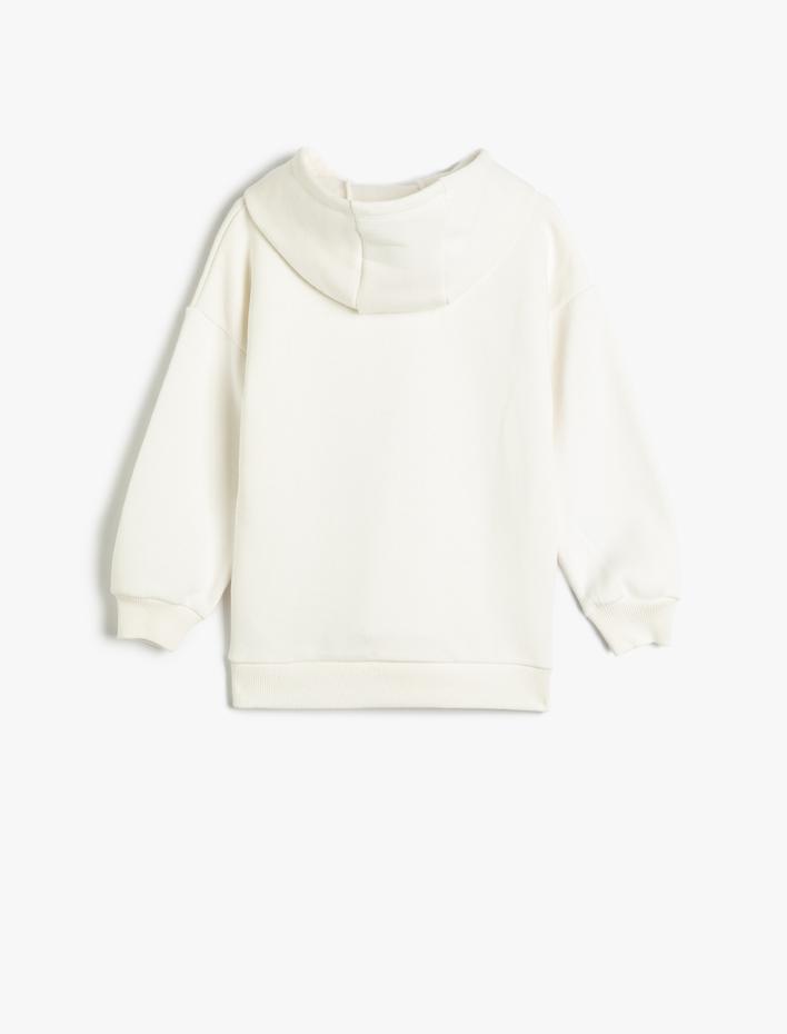 Kız Çocuk Bugs Bunny ve Lola Bunny Sweat Lisanslı Kapüşonlu Şardonlu