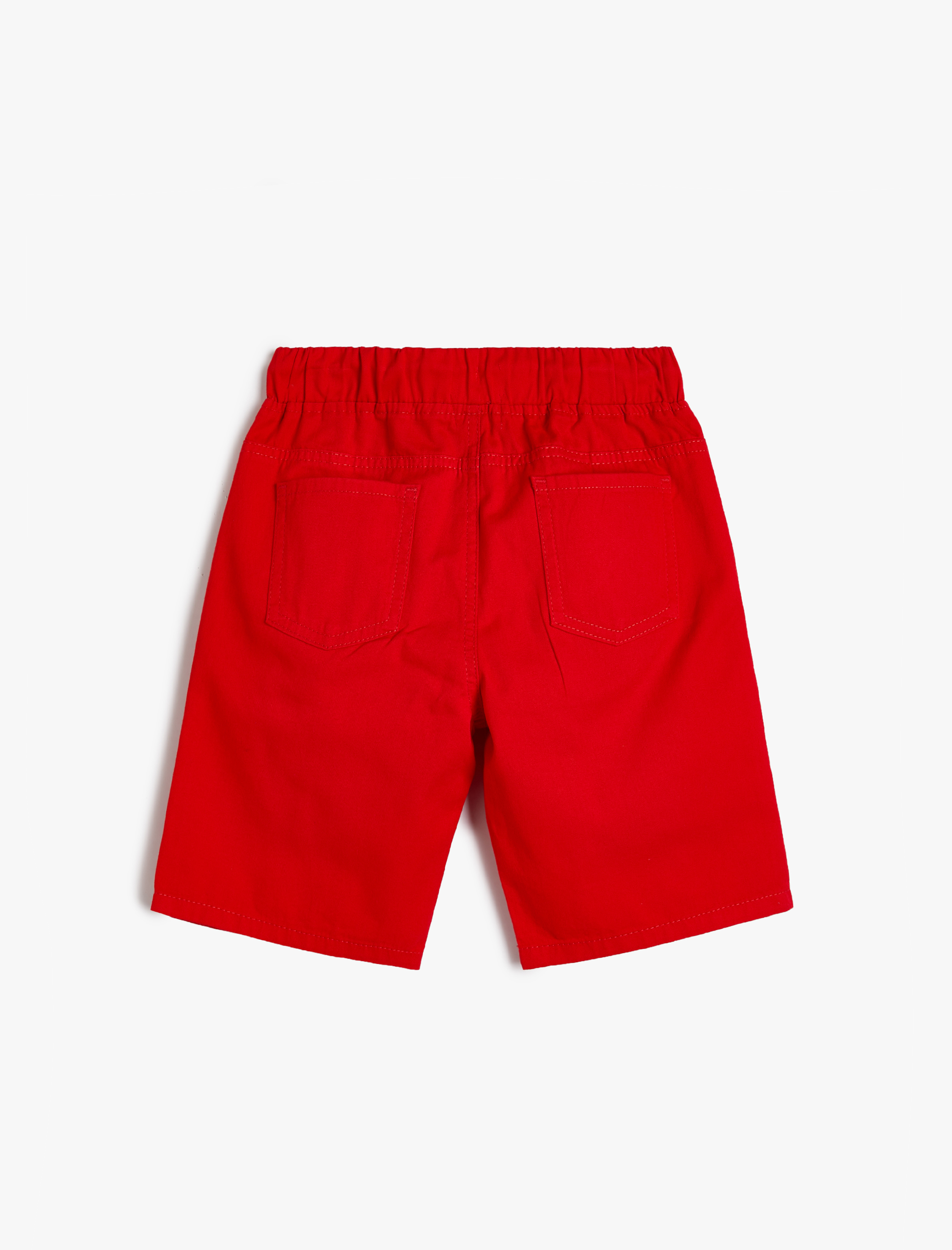  Erkek Çocuk Basic Şort Beli Bağlamalı Cepli Pamuklu