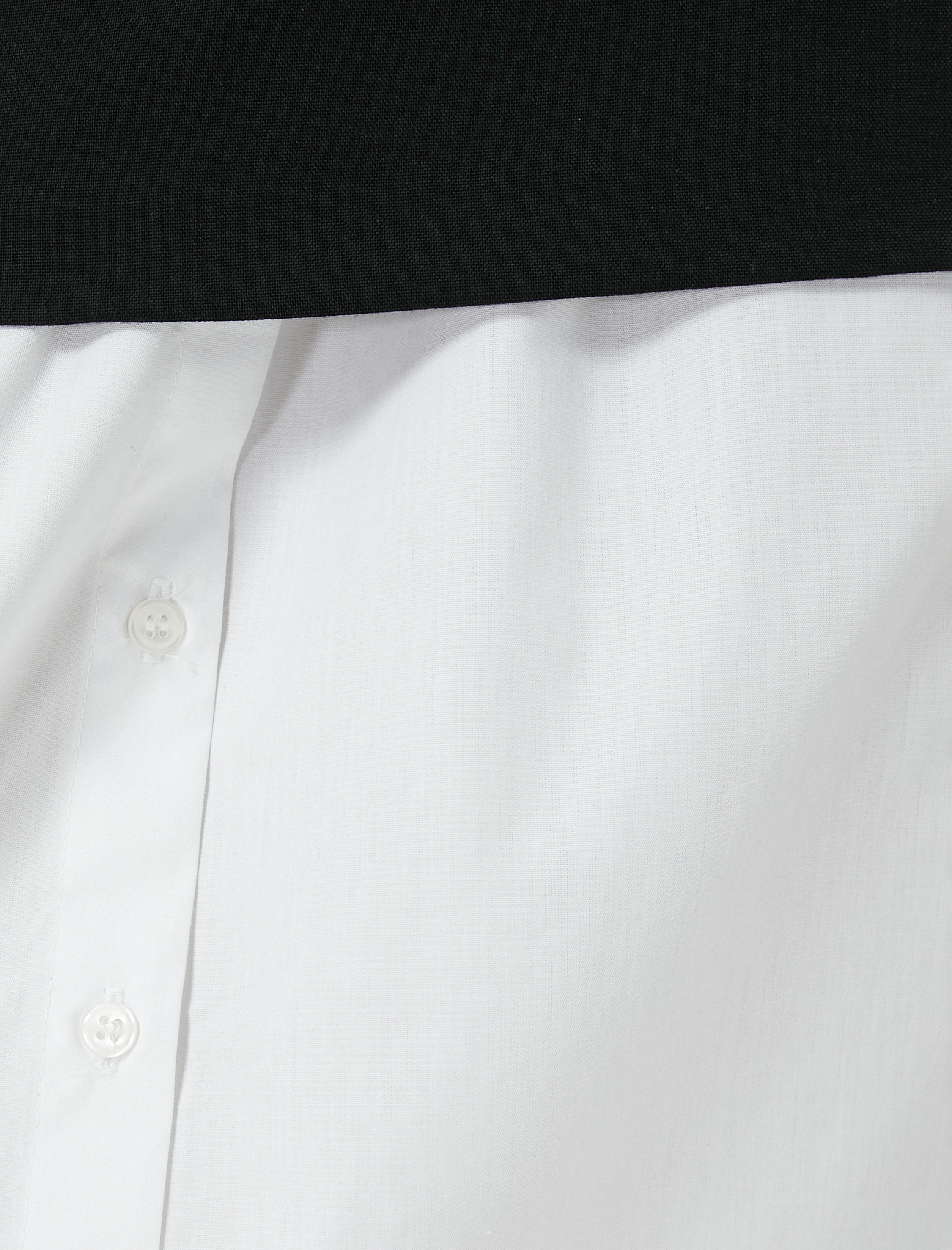   Asimetrik Midi Boy Etek Gömlek Etek Ucu Detaylı Rahat Kalıp Renk Kontrastlı