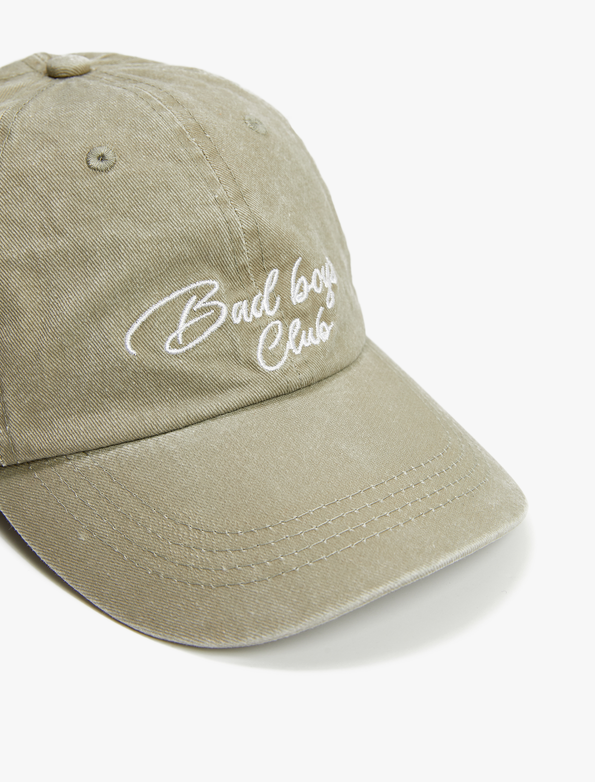  Erkek Kep Şapka Kolej İşlemeli Soluk Efektli