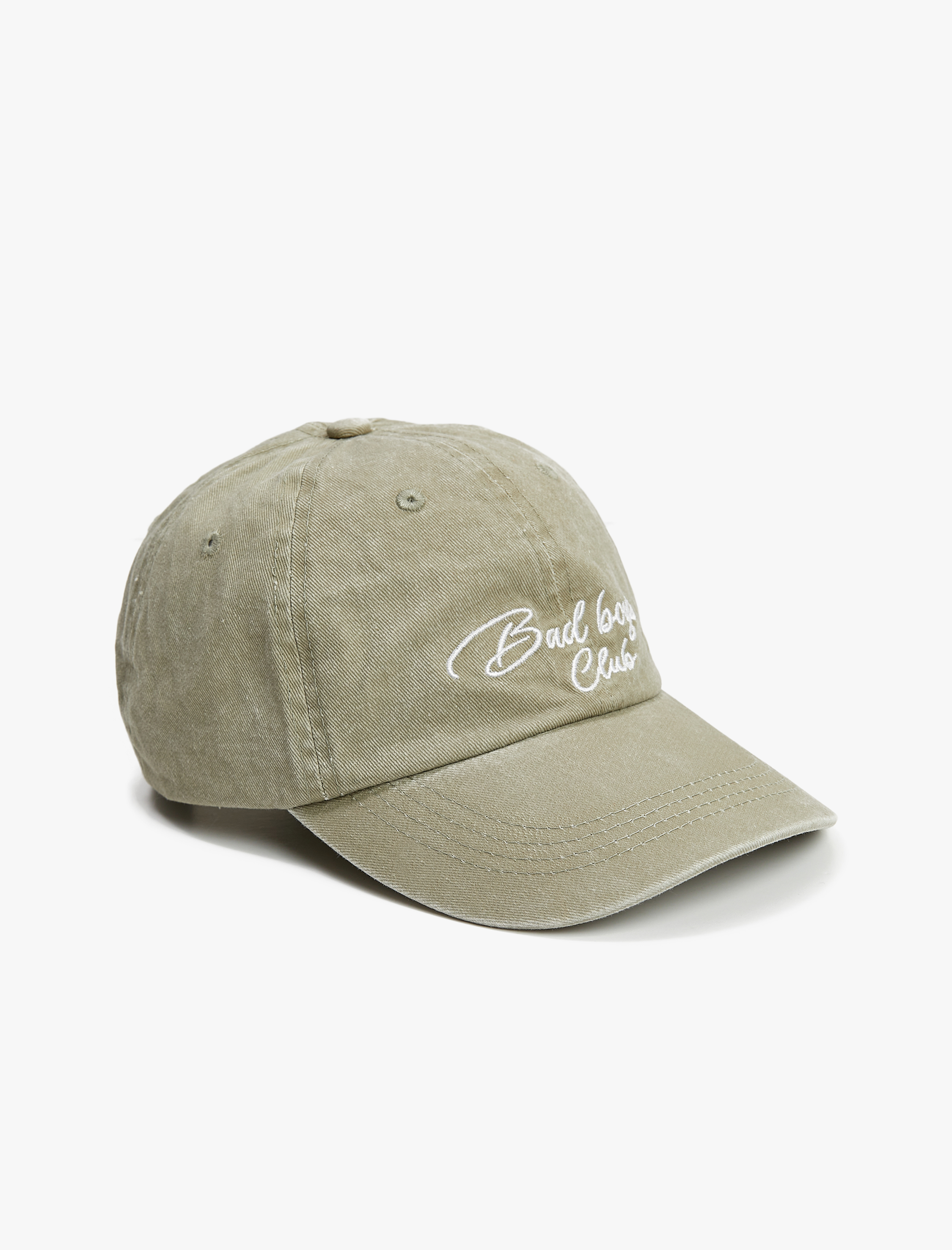  Erkek Kep Şapka Kolej İşlemeli Soluk Efektli