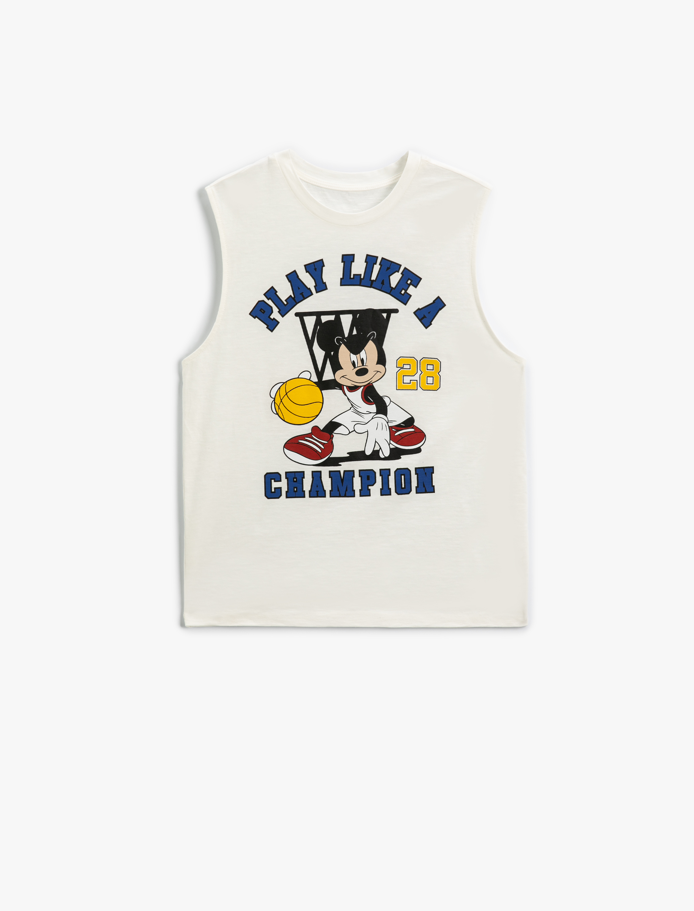 Erkek Çocuk Mickey Mouse Baskılı Lisanslı Atlet Pamuklu