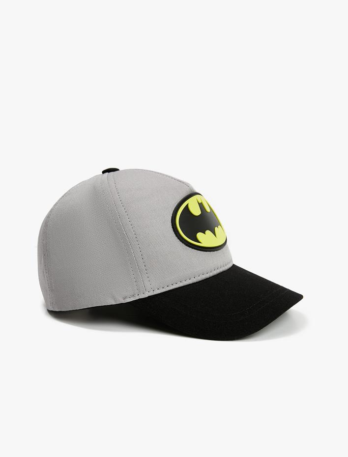 Erkek Çocuk Batman Kep Şapka Aplike Detaylı Lisanslı Pamuklu