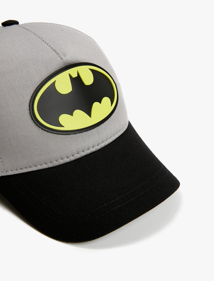  Erkek Çocuk Batman Kep Şapka Aplike Detaylı Lisanslı Pamuklu