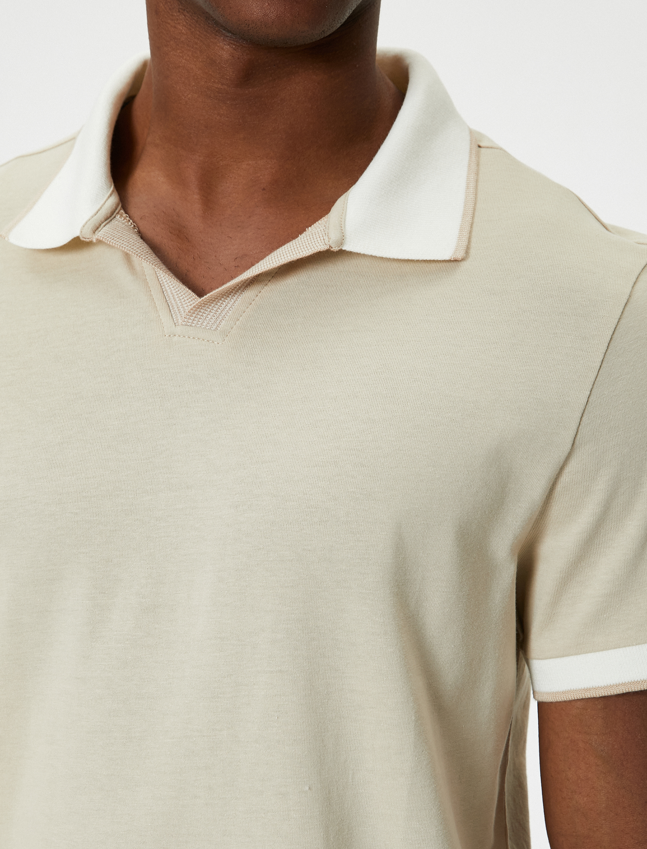   Polo Yaka Tişört Slim Fit Kısa Kollu