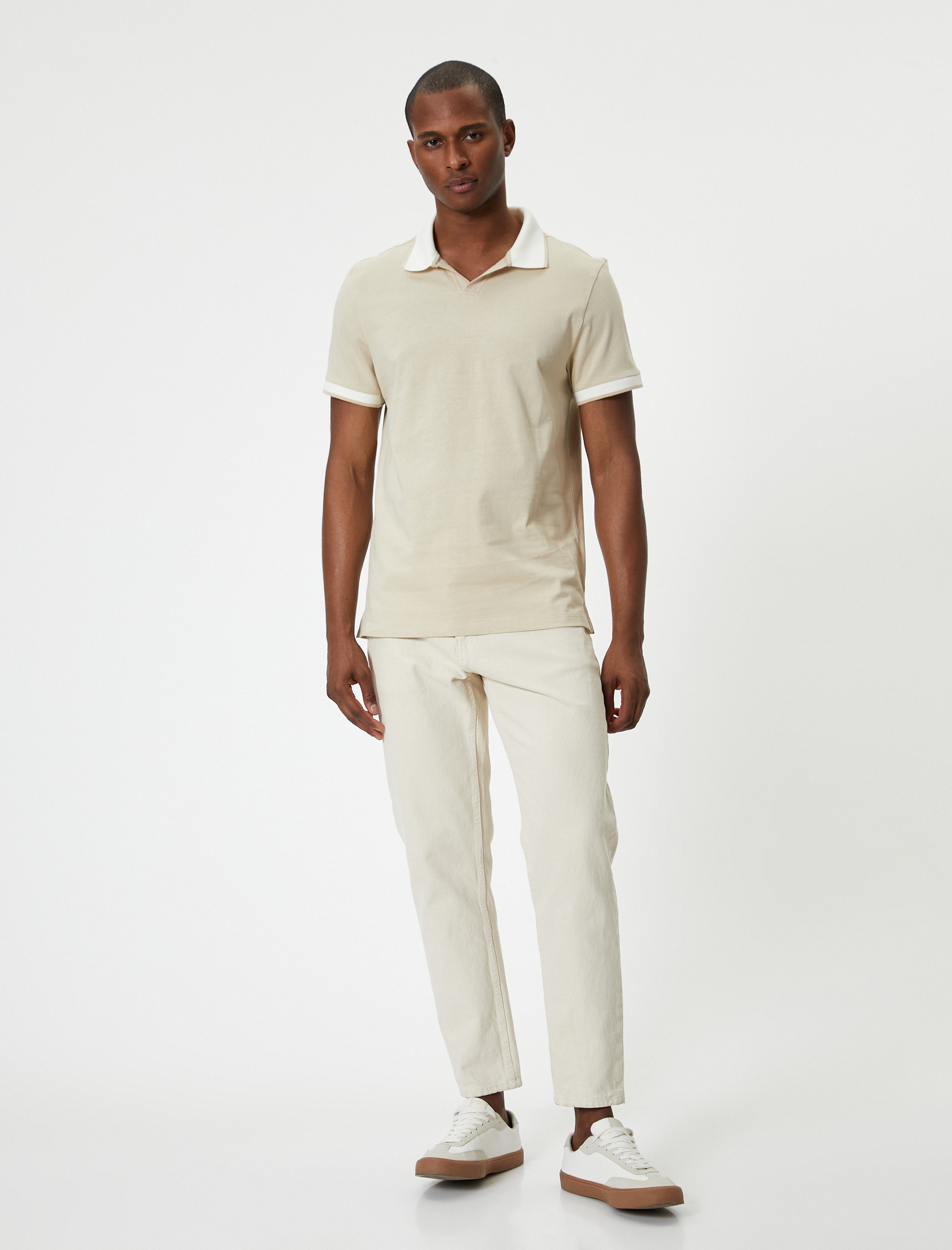   Polo Yaka Tişört Slim Fit Kısa Kollu