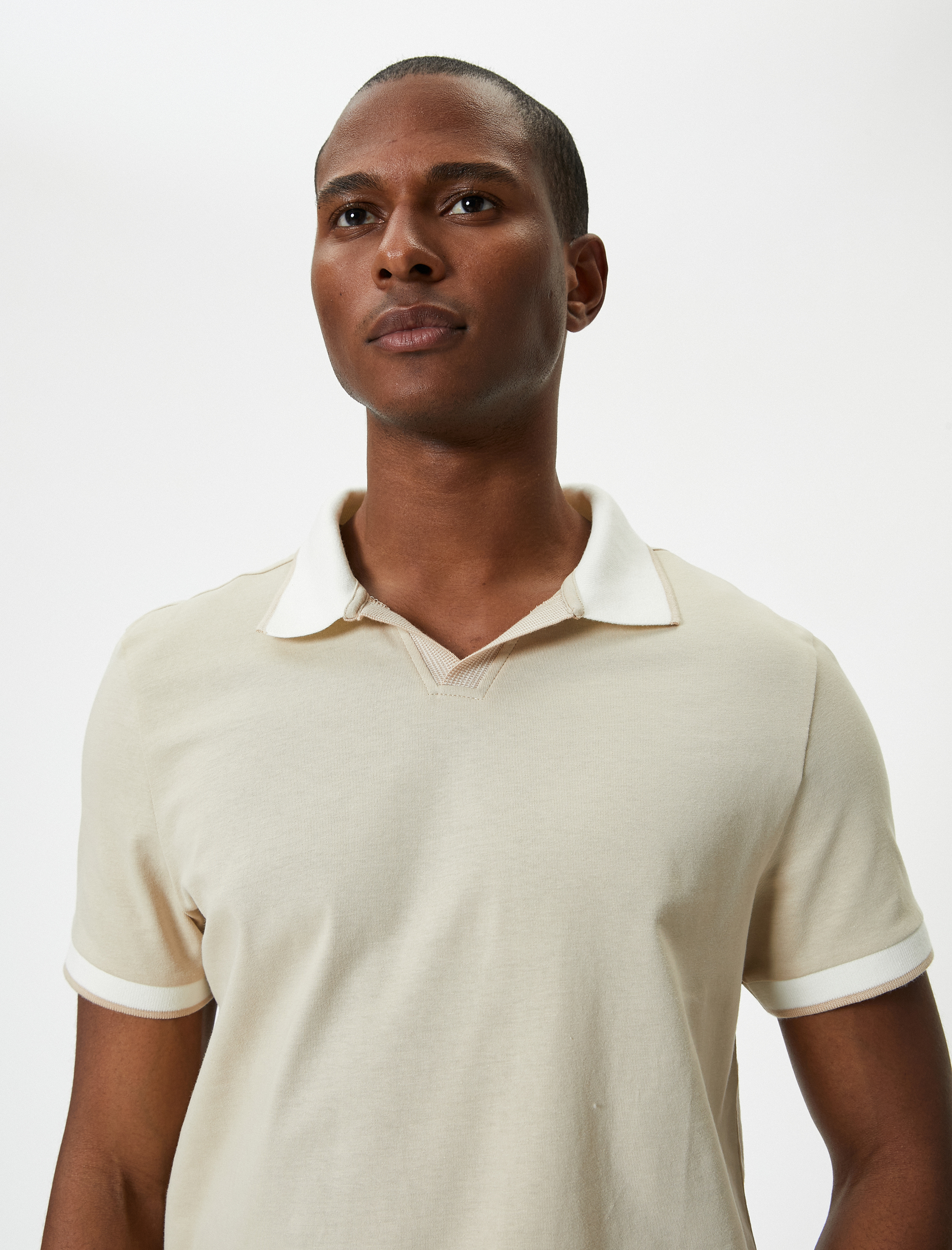   Polo Yaka Tişört Slim Fit Kısa Kollu