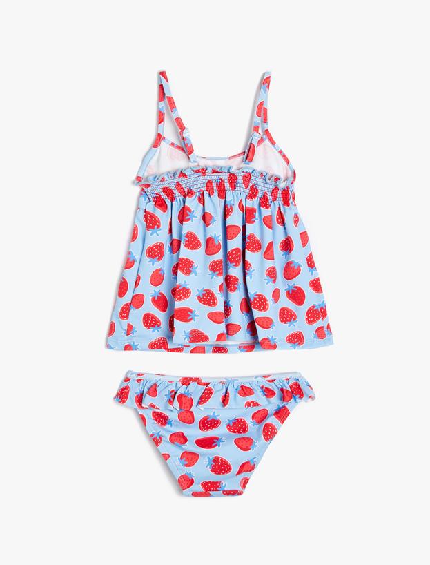 Bikini Seti Askılı Uzun Üst ve Fırfırlı Alt_1