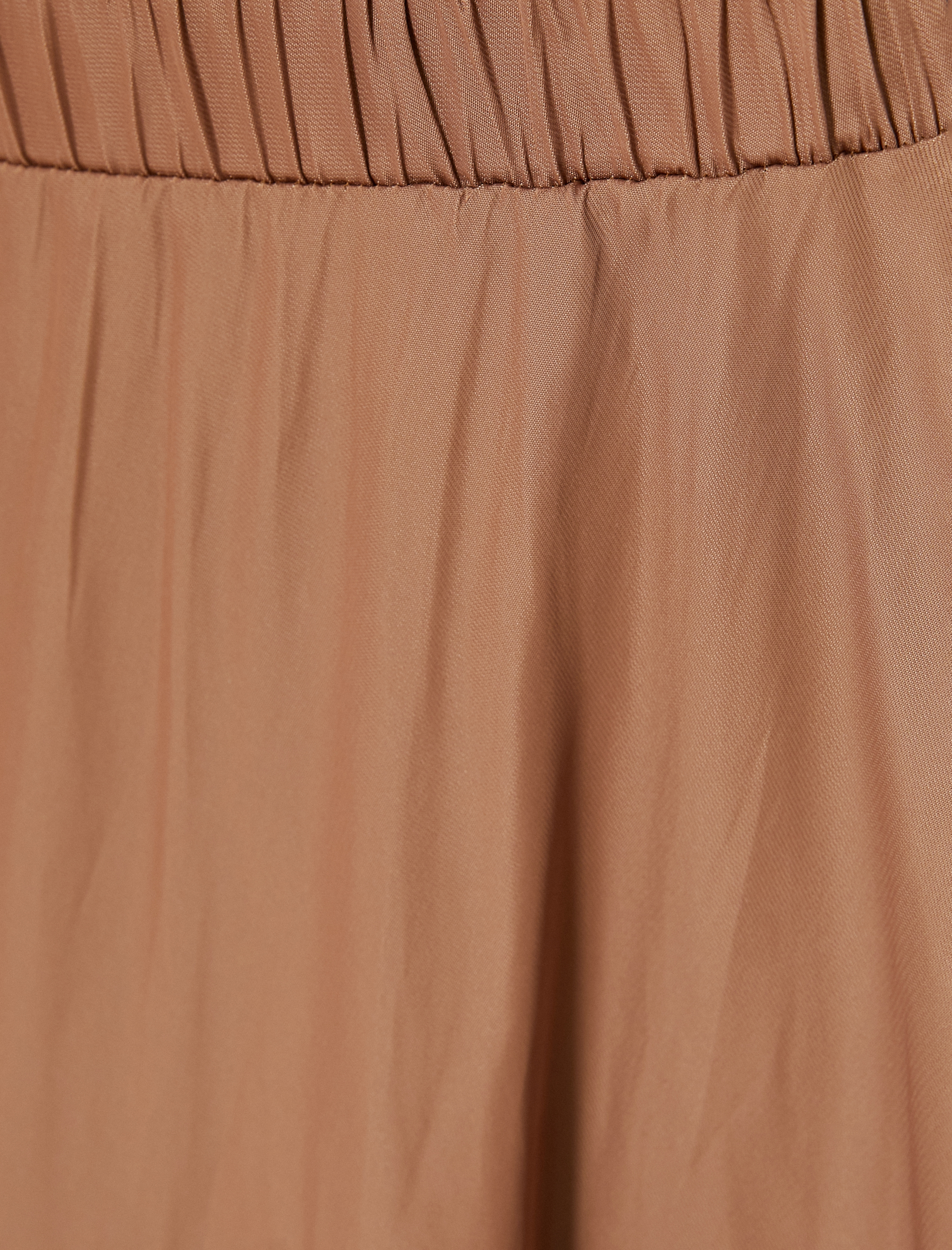   Uzun Etek Volanlı Beli Lastikli