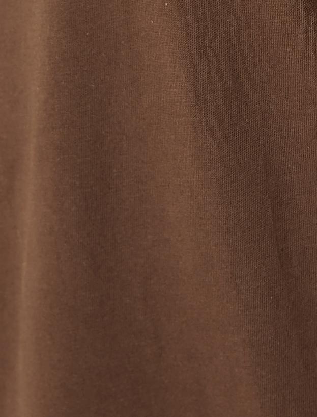 Slogan Baskılı Tişört Slim Fit Bisiklet Yaka Kısa Kollu_5