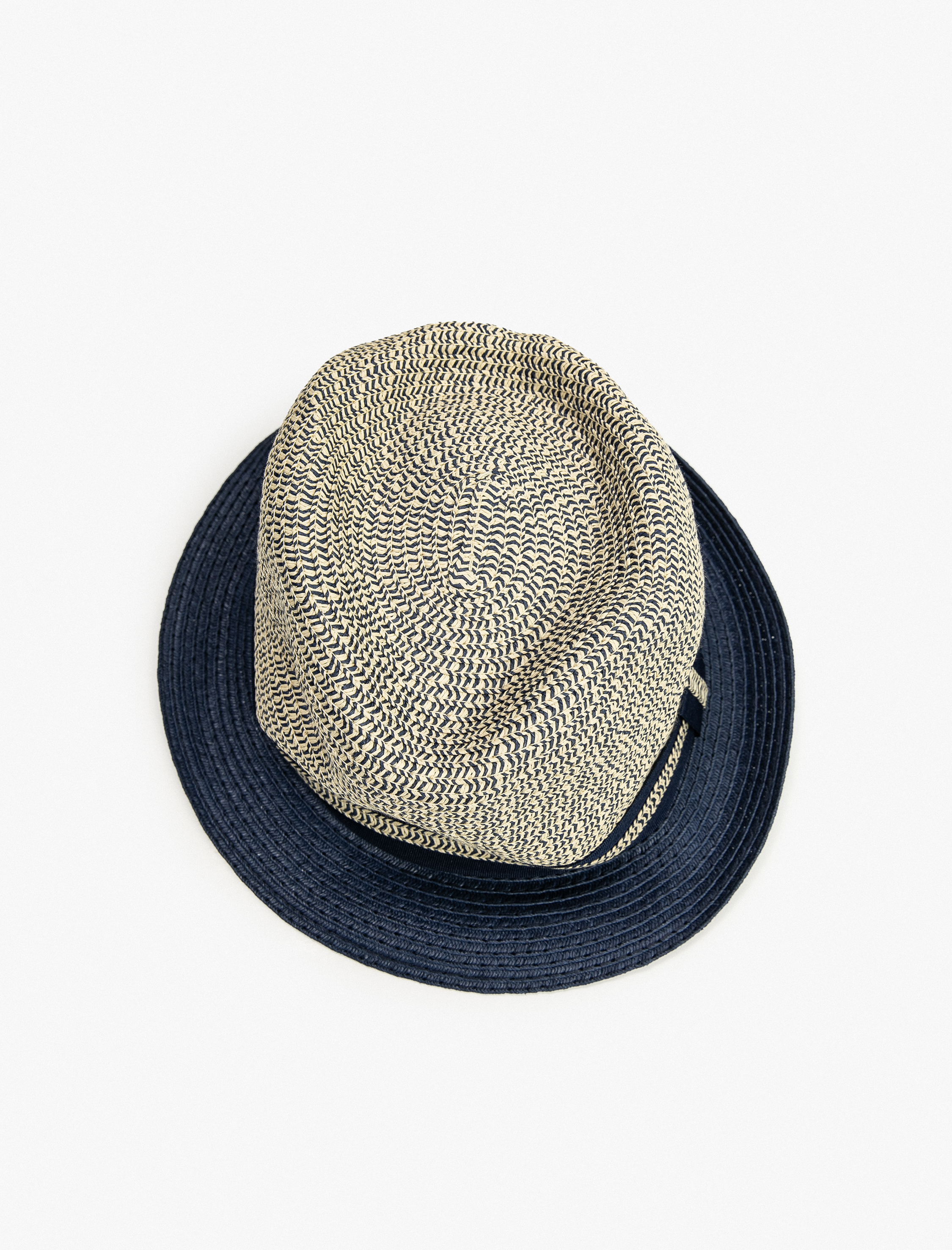  Erkek Hasır Fötr Şapka Şerit Detaylı