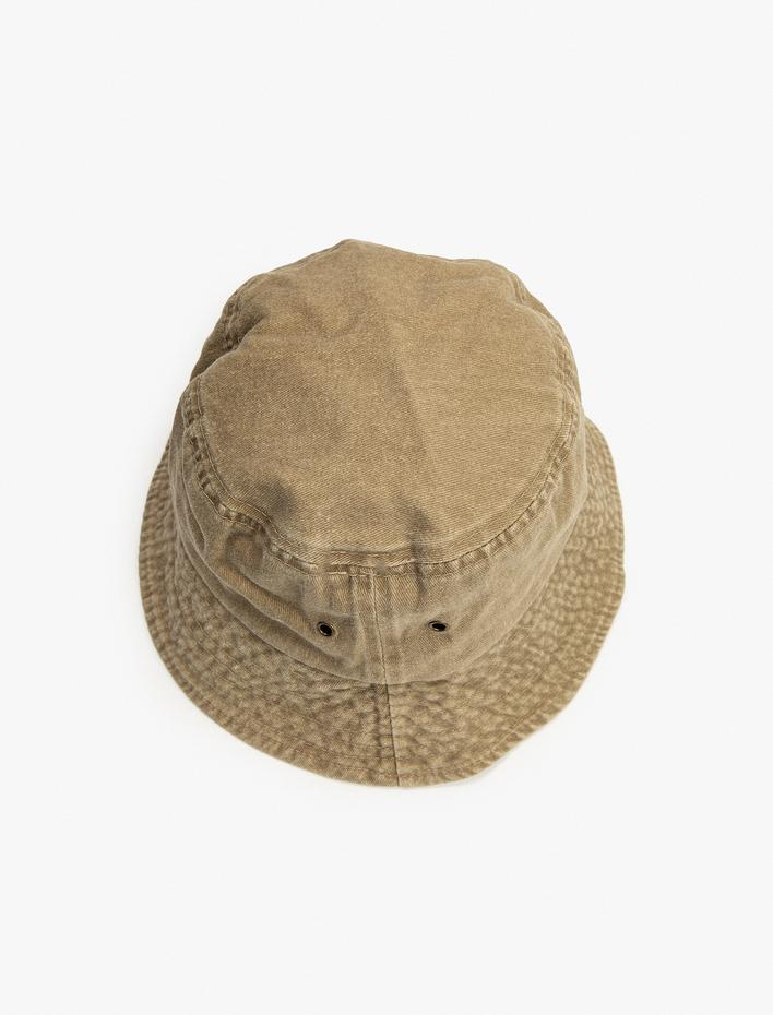 Erkek Yıkamalı Pamuklu Bucket Şapka