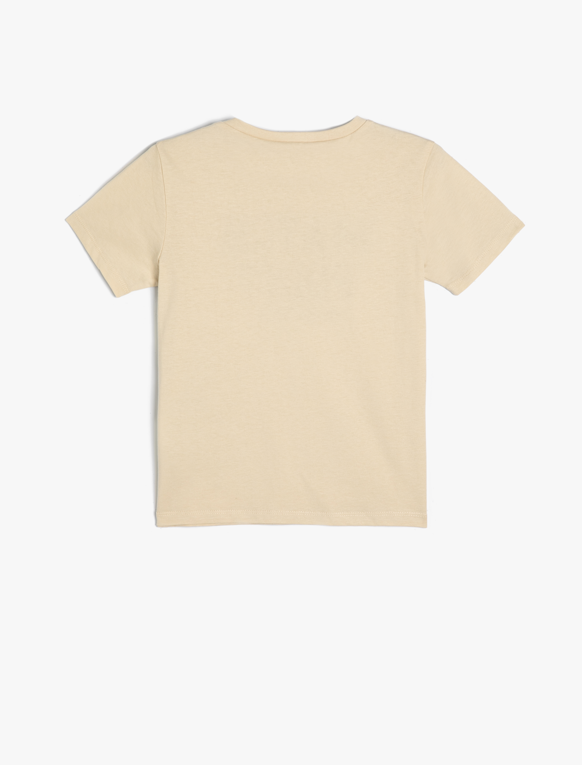  Erkek Çocuk Tişört Slogan Baskılı Kısa Kollu Bisiklet Yaka Pamuklu