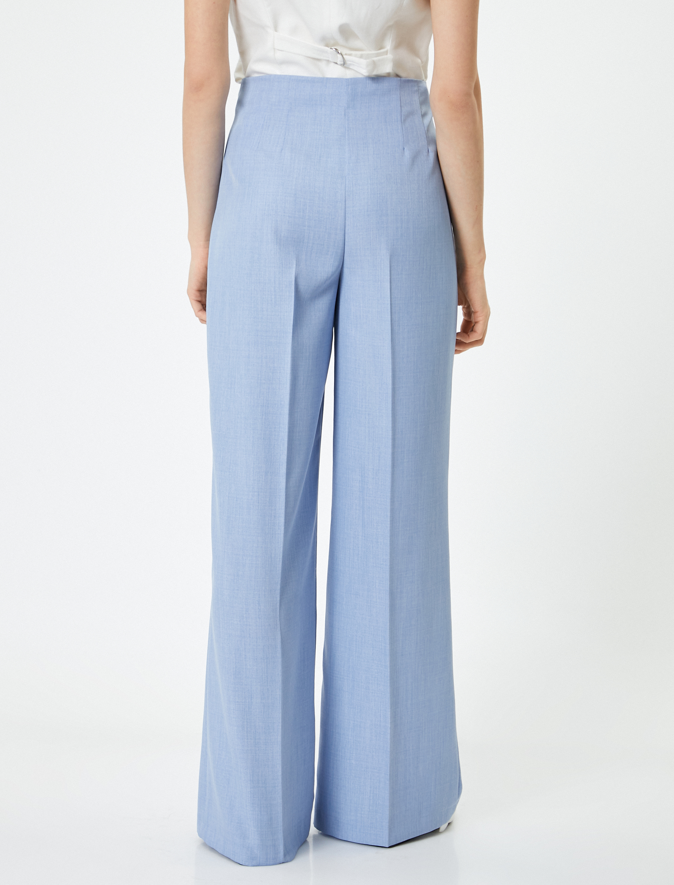   Bol Paça Palazzo Pantolon Yüksek Bel