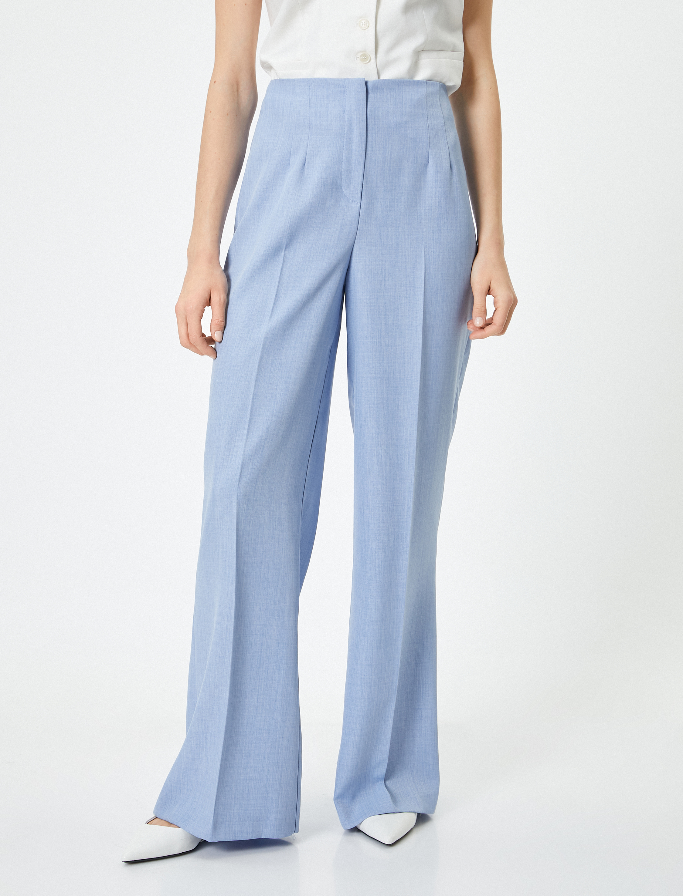   Bol Paça Palazzo Pantolon Yüksek Bel