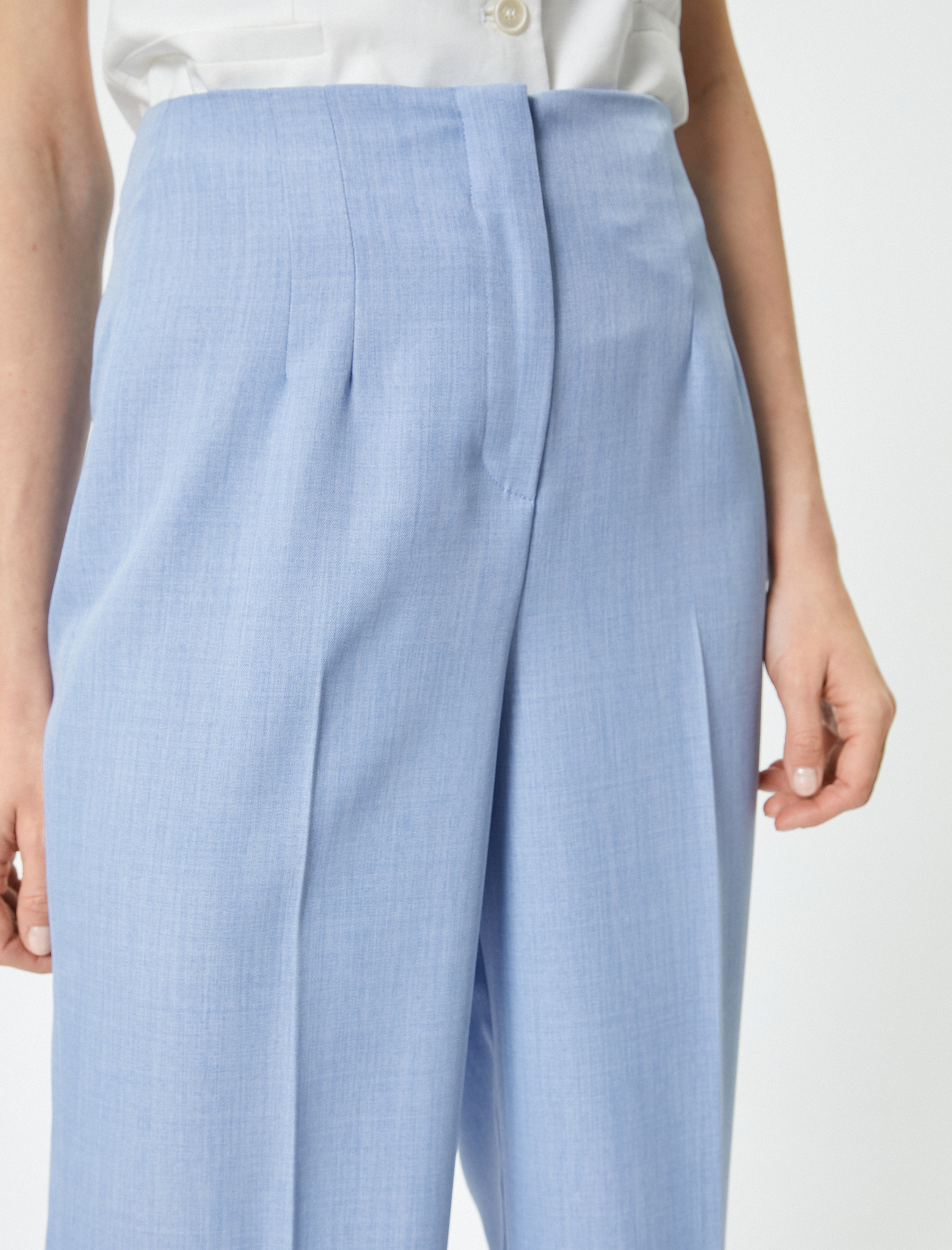   Bol Paça Palazzo Pantolon Yüksek Bel