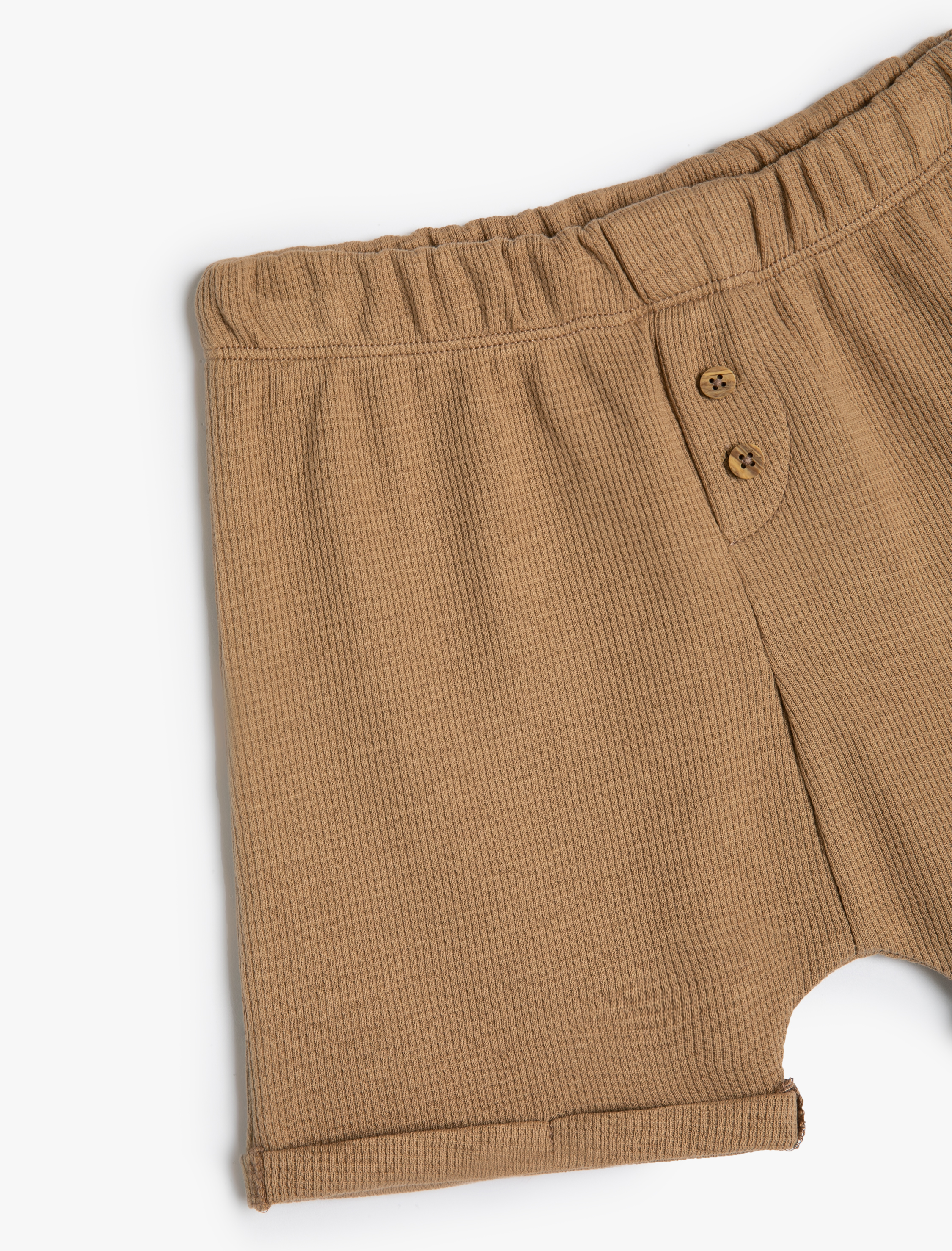  Erkek Bebek Basic Şort Dokulu Cepli Beli Lastikli Pamuklu