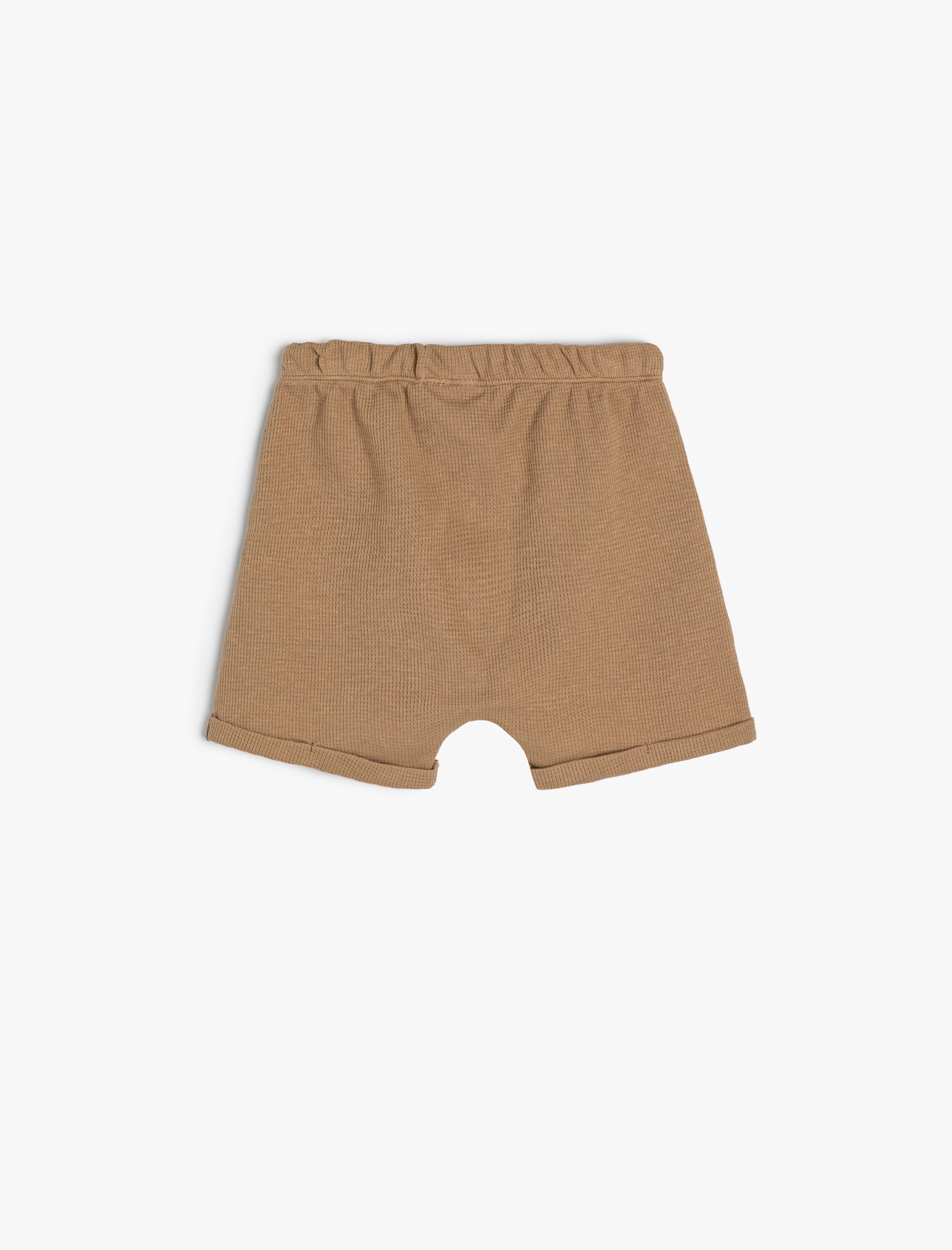  Erkek Bebek Basic Şort Dokulu Cepli Beli Lastikli Pamuklu