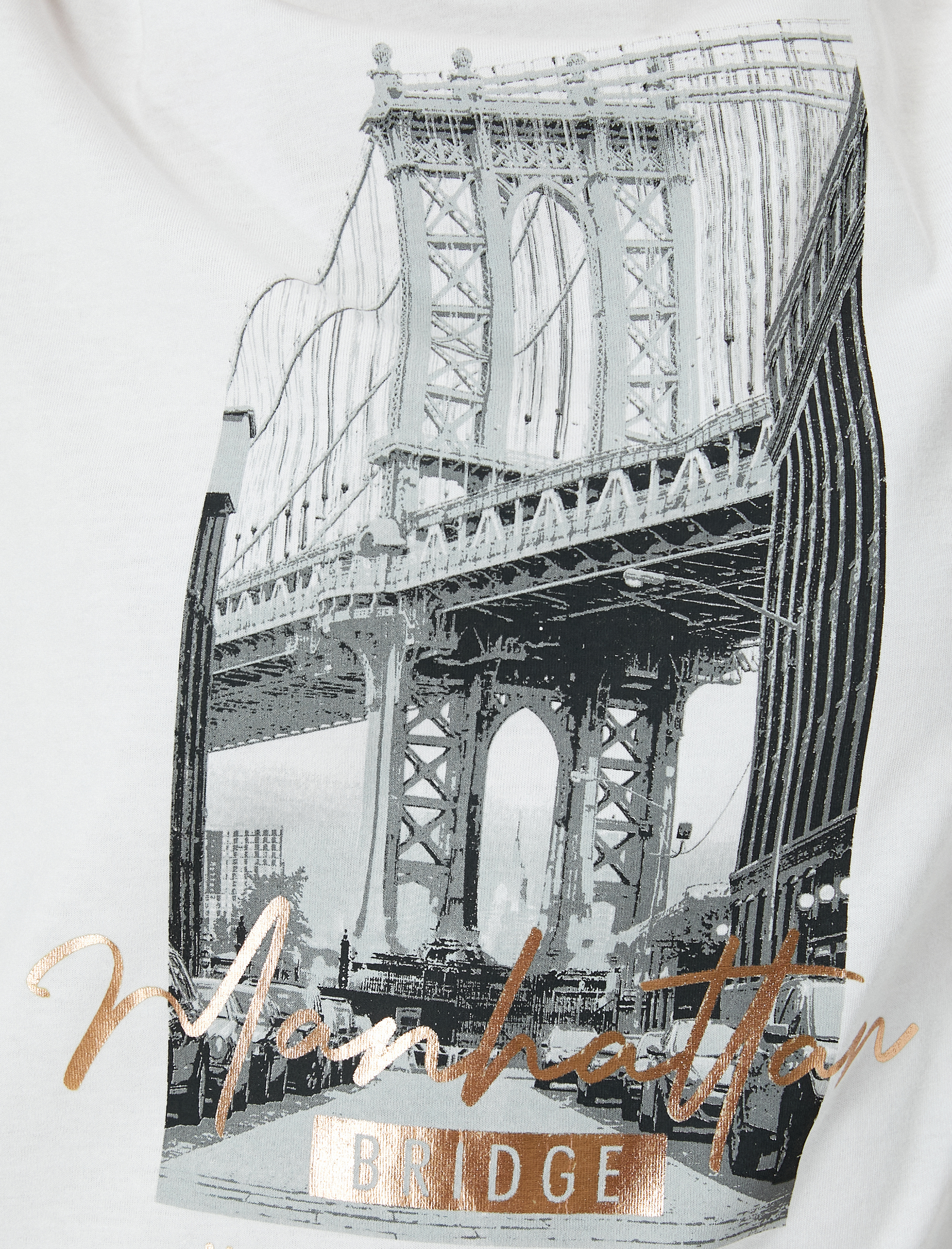   Slogan Baskılı Tişört Kısa Kollu Bisiklet Yaka Pamuklu Standart Kesim