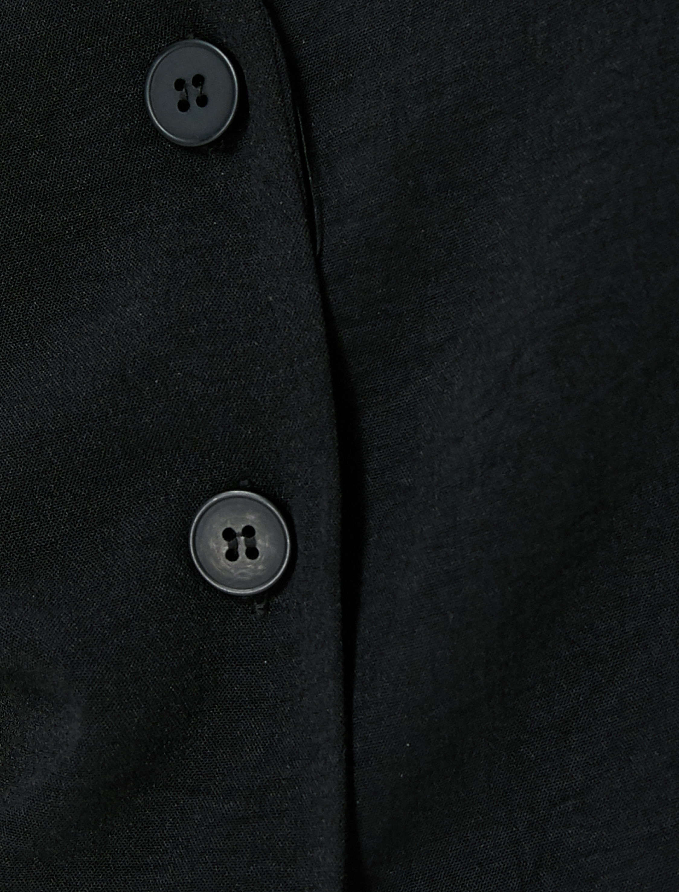   Crop Yelek Bluz İnce Aerobin Kumaş V Yaka Düğmeli