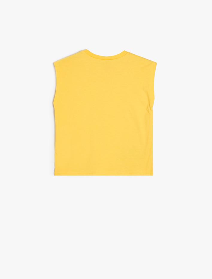 Erkek Bebek Atlet Kolsuz Tek Cep Detaylı Pamuklu