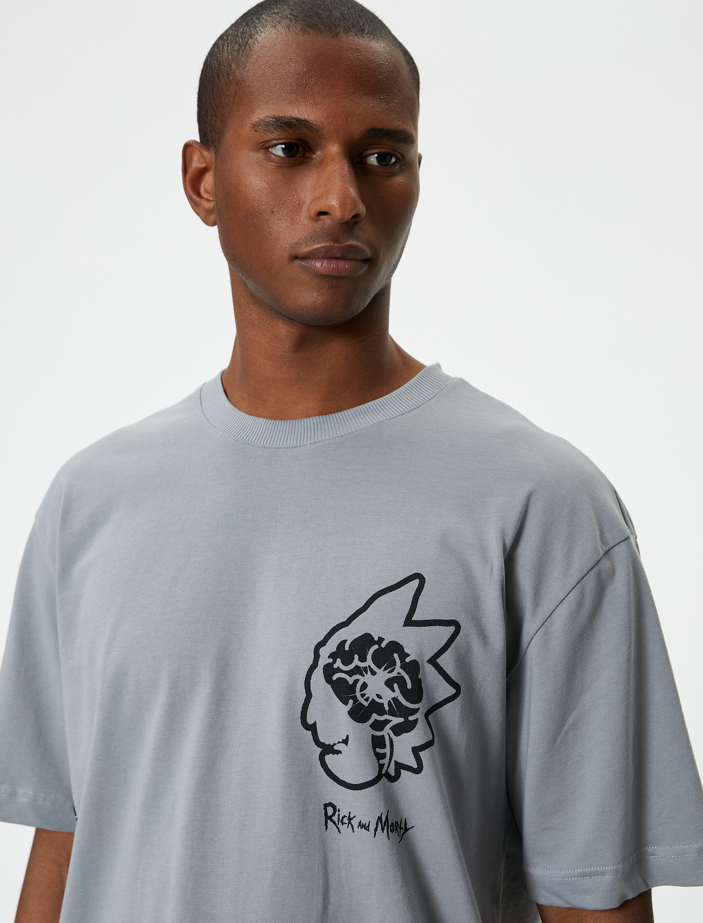   Rick and Morty Oversize Tişört Lisanslı Baskılı