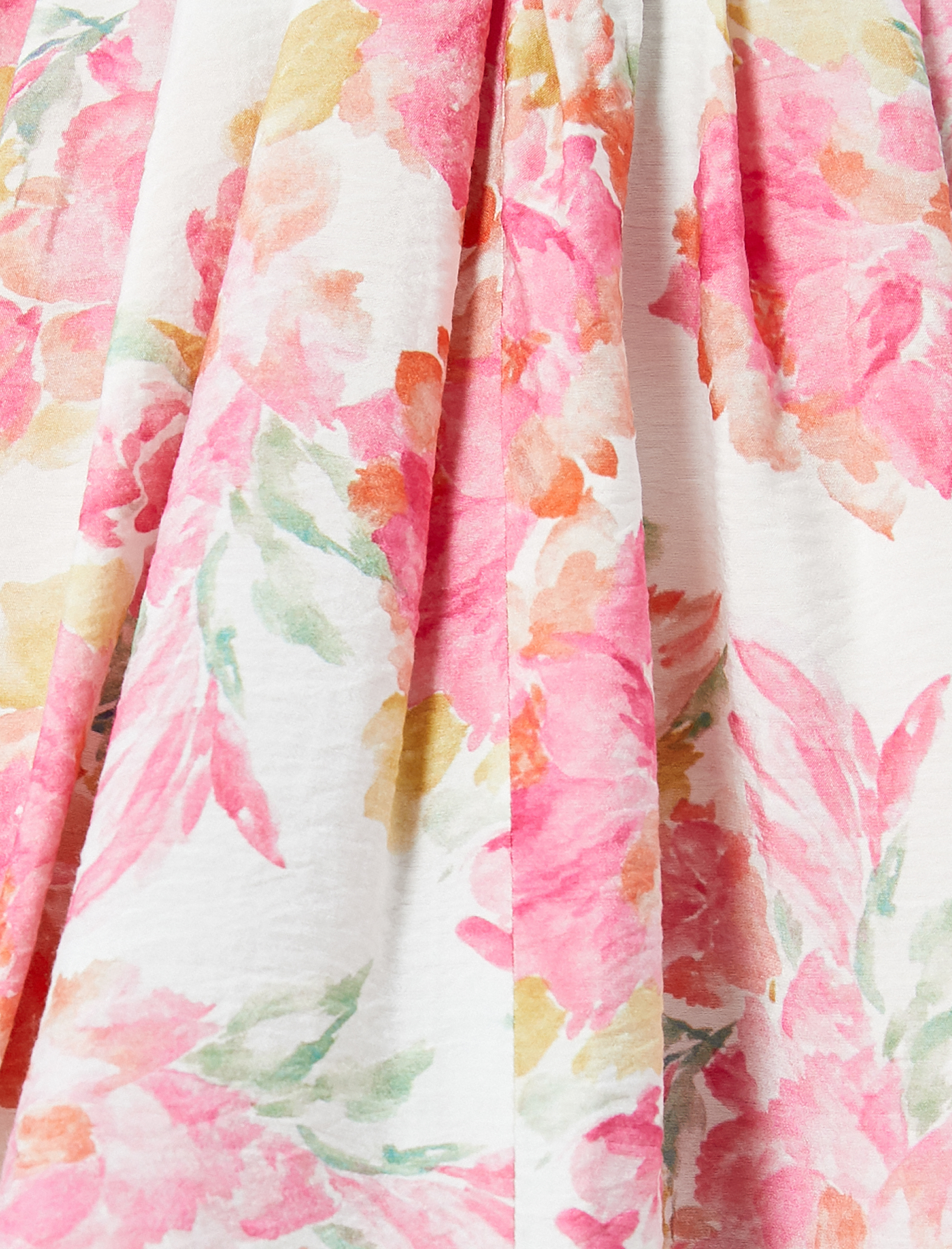   Çiçekli Kloş Etek Midi Pileli Viskon Karışımlı Normal Bel