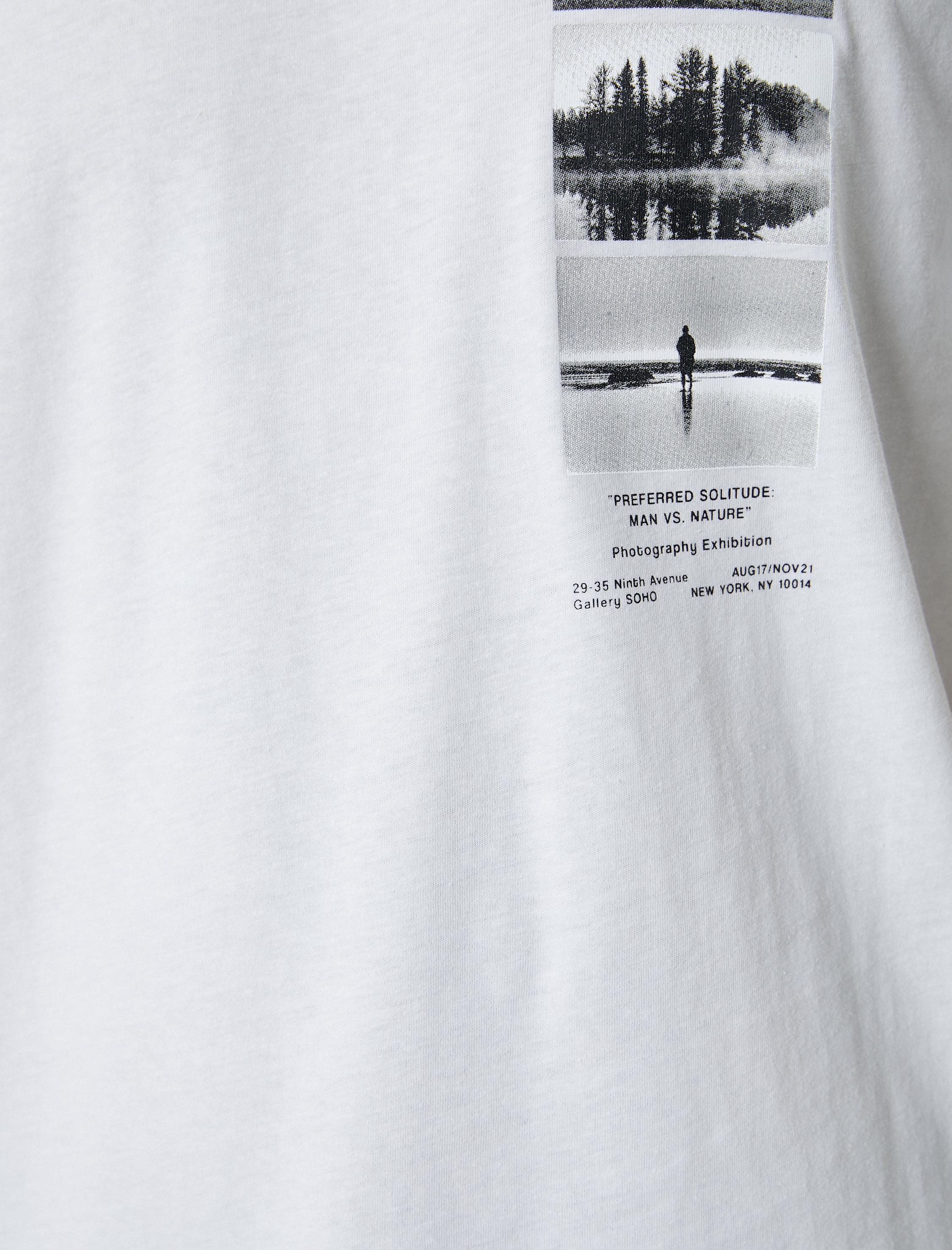   Baskılı Tişört Bisiklet Yaka Kısa Kollu Pamuklu